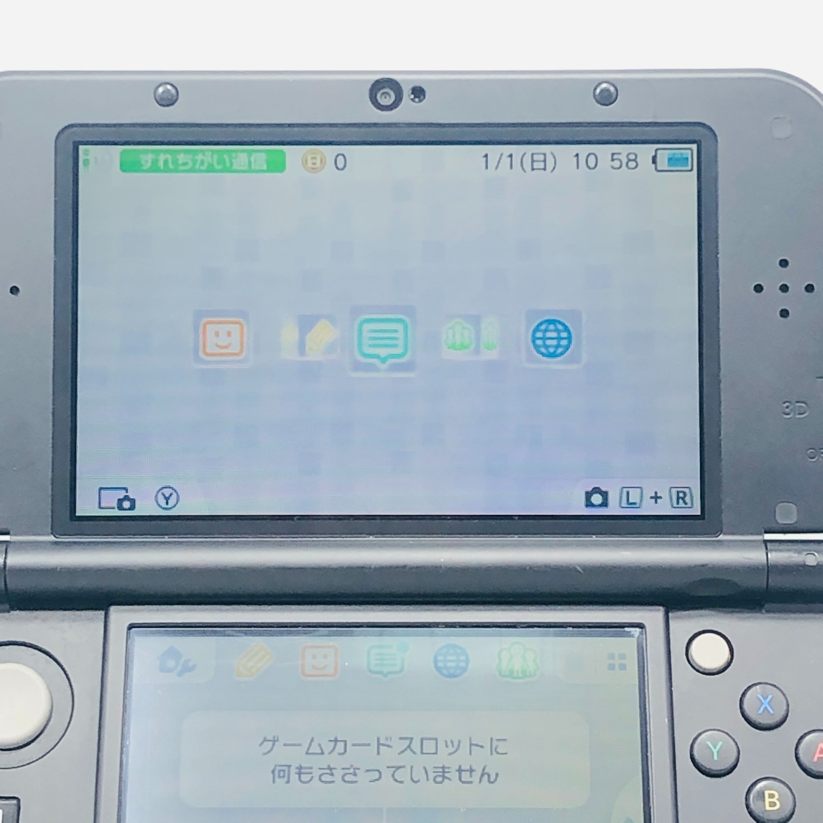 [EX+5] Nintendo new 3DS LL XL Lime Green Black Console & AC Adapter 06-106