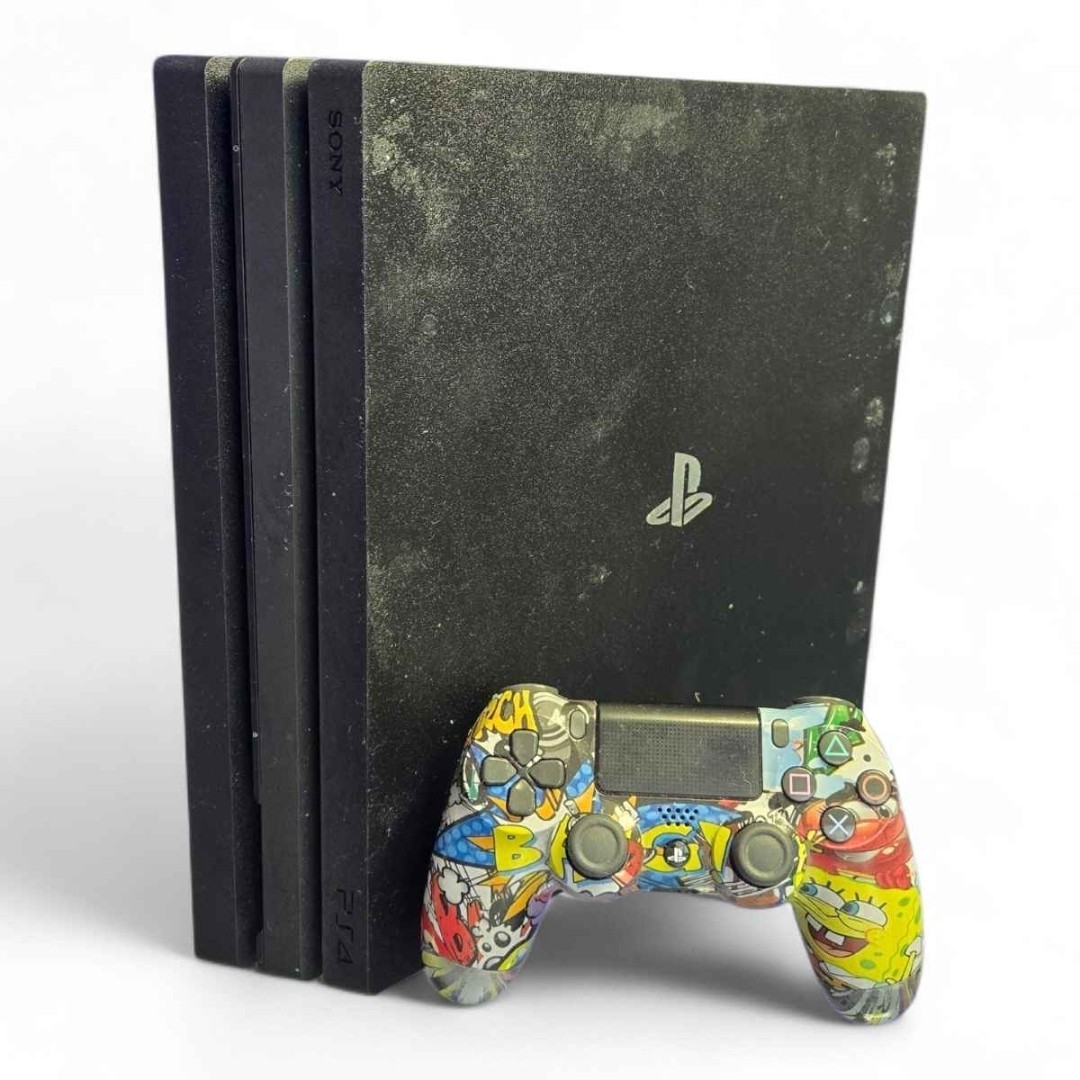 PS4 Pro 2TB Bundle 🔥 Wall Mount + Custom Controller+15 games