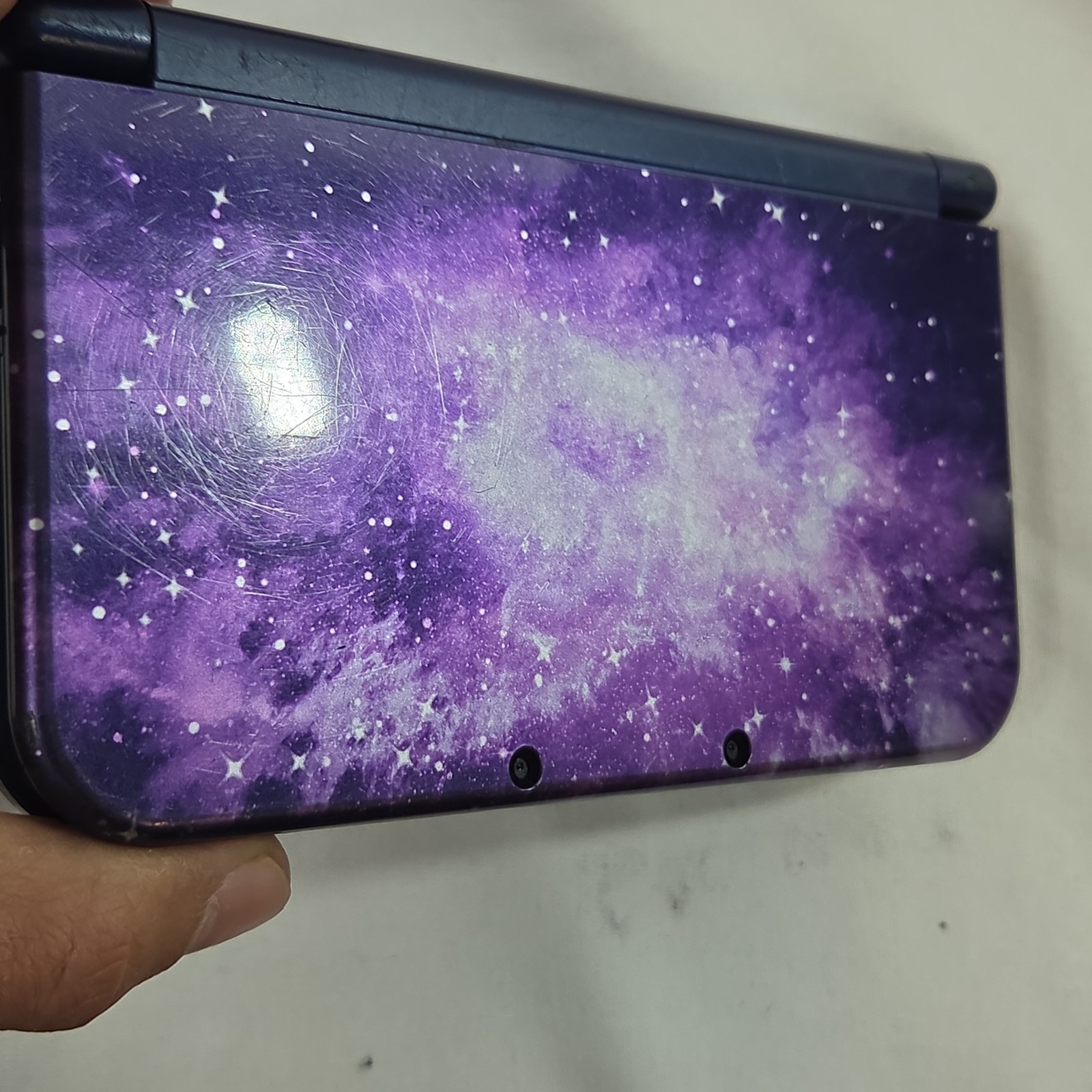 Nintendo 3DS XL Galaxy Edition Handheld System FOR PARTS OR REPAIR ONLY READ