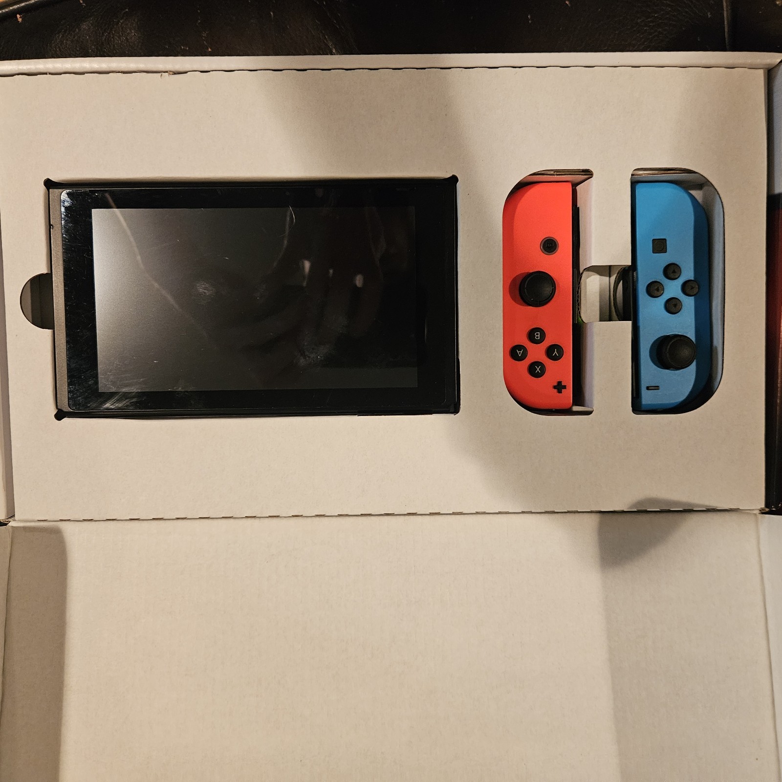 Nintendo Switch Console W Box and Accessories / and extra Mario Controller