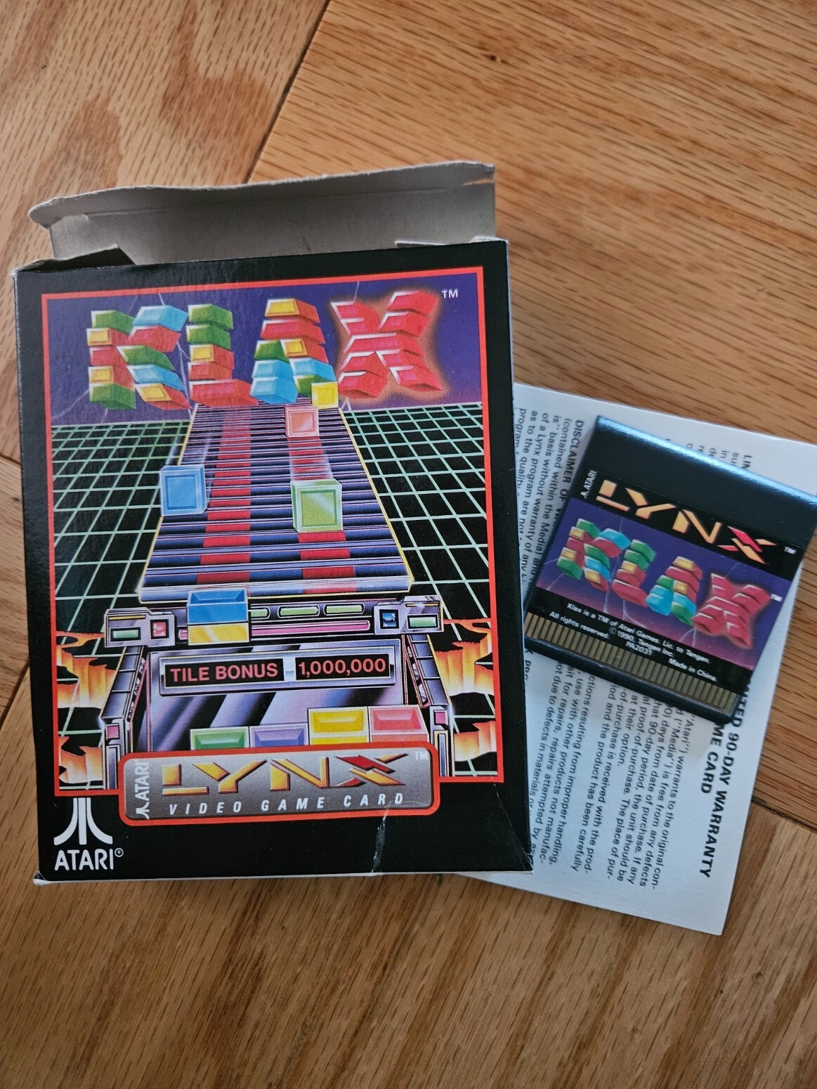 Atari Lynx PAG-0401 Handheld Console System Gray w box VG/NM W. Extras