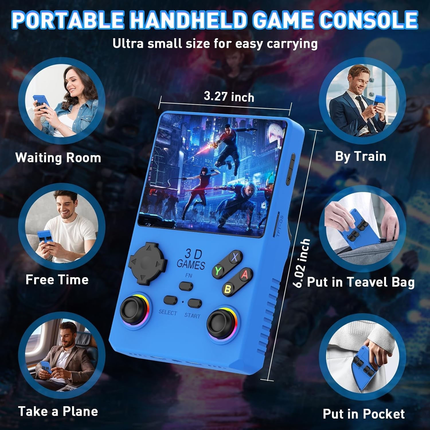 V40 PRO Upgraded Retro Handheld Game Console, Built in 35,000+Classic Games, …