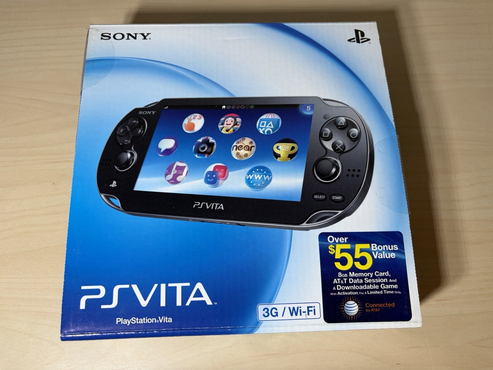 Sony PS Vita Black Handheld Console PCH-1101 Complete Near Mint