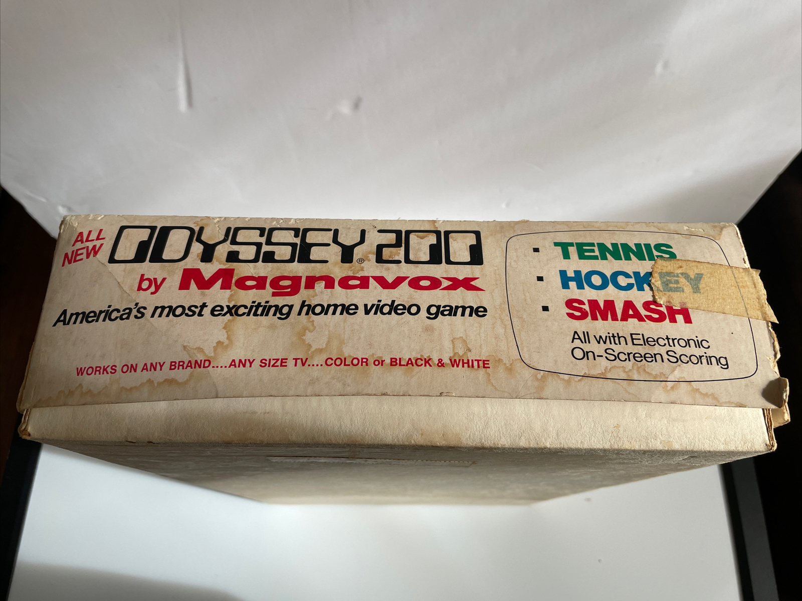 ODYSSEY 200 MAGNAVOX SYSTEM W/ BOX TENNIS HOCKEY SMASH VINTAGE UNTESTED