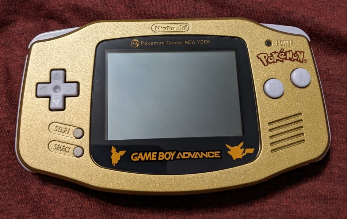 Nintendo GameBoy Advance Pokemon Center New York Gold Edition New Shell