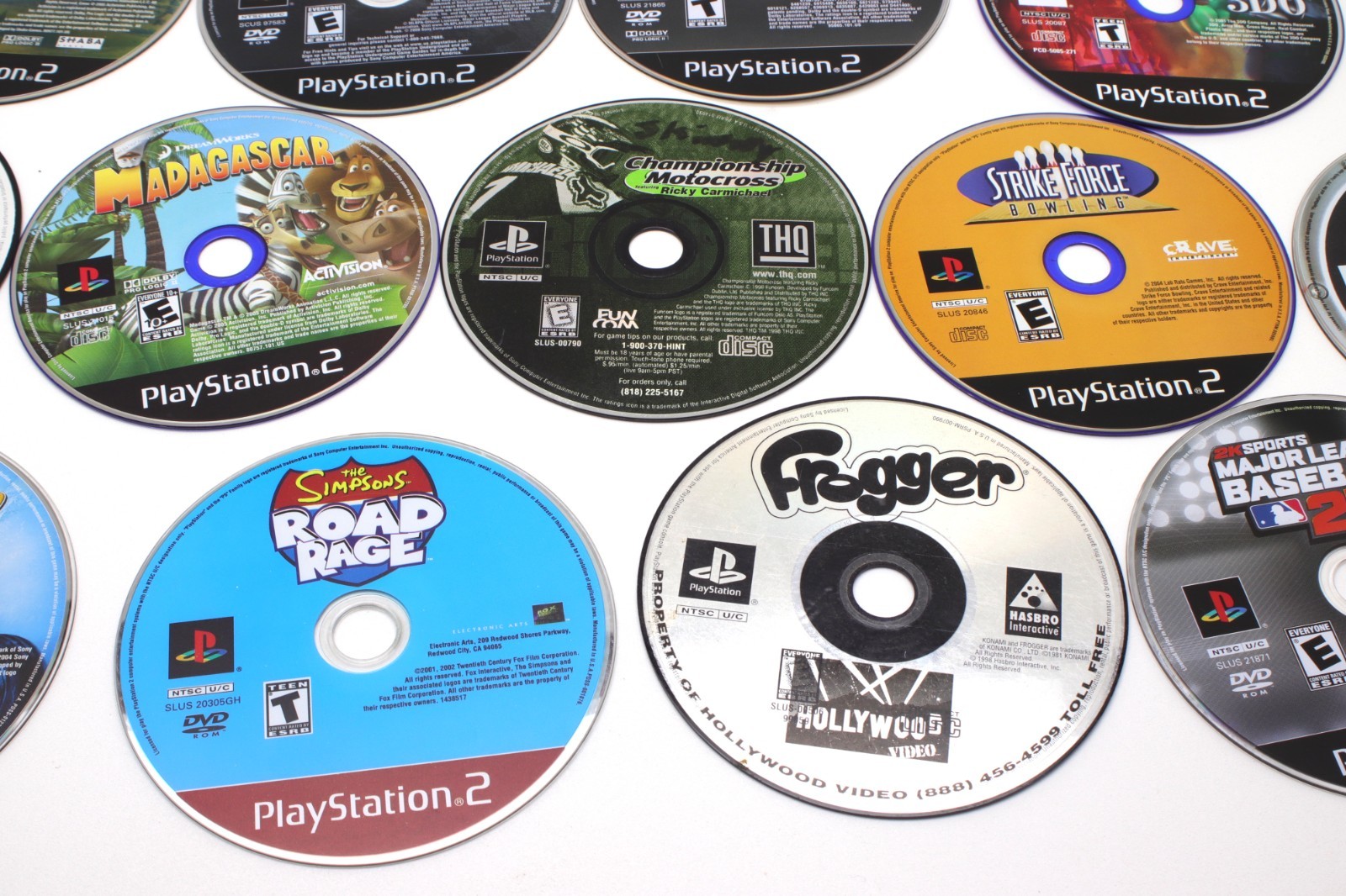 OEM Lot of 13 SONY PlayStation 1 &2 Games Discs CD-ROM W / Case