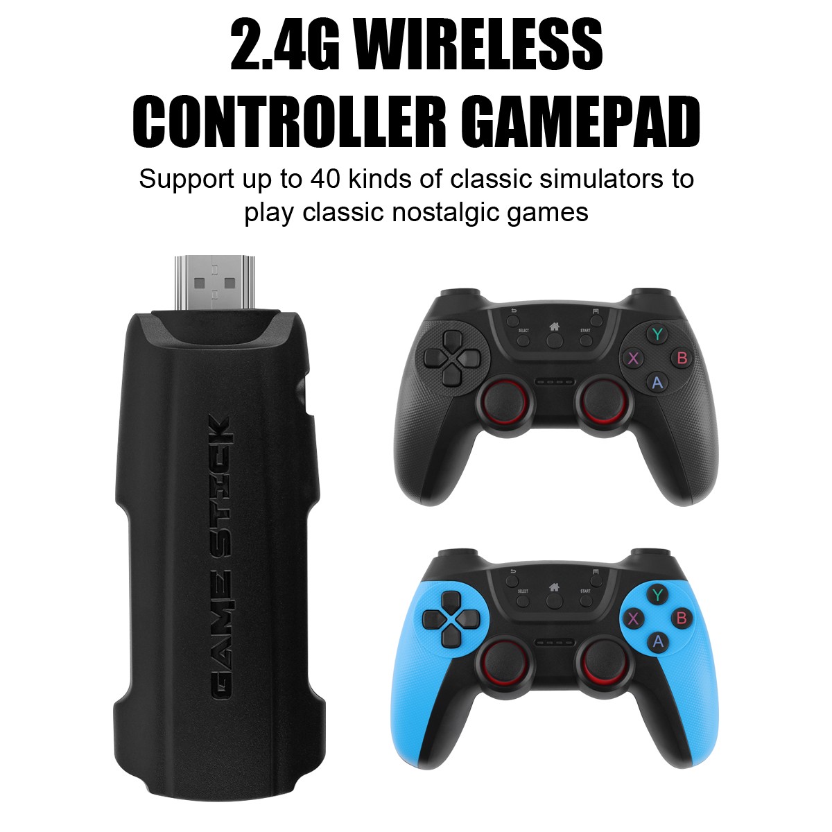 Video Game Console Retro 40000+ Games TV Stick 4K HDMI &2 Wireless Controller US