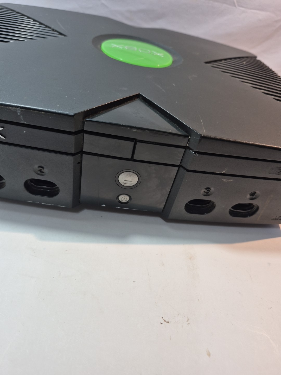 Original Xbox Console Only For Parts Or Repair Tray Sticks Yellow Light Blinks