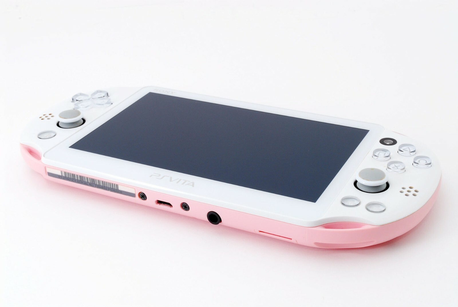 Sony PS Vita Light Pink White Slim Playstation PCH-2000 w/ Charger