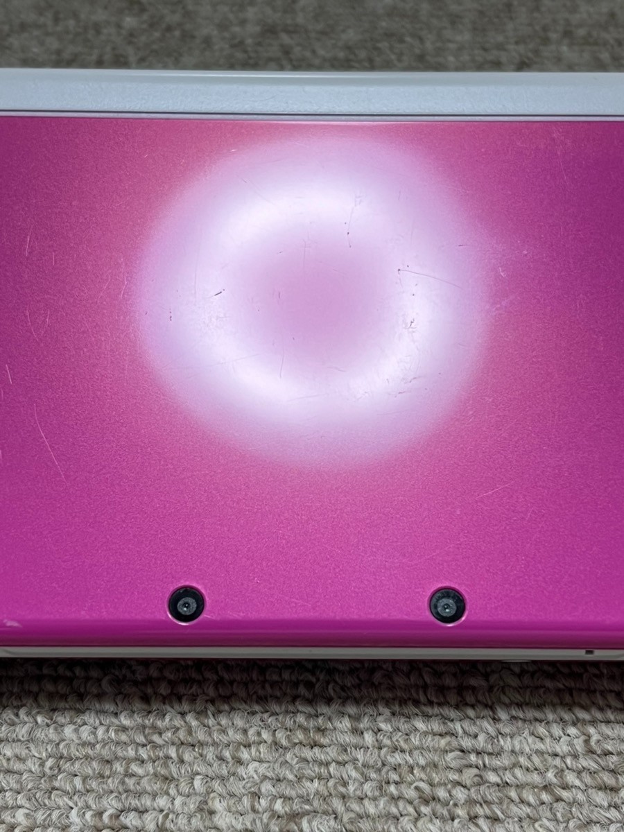 New Nintendo 3DS XL LL White x pink Console region Japanese B994