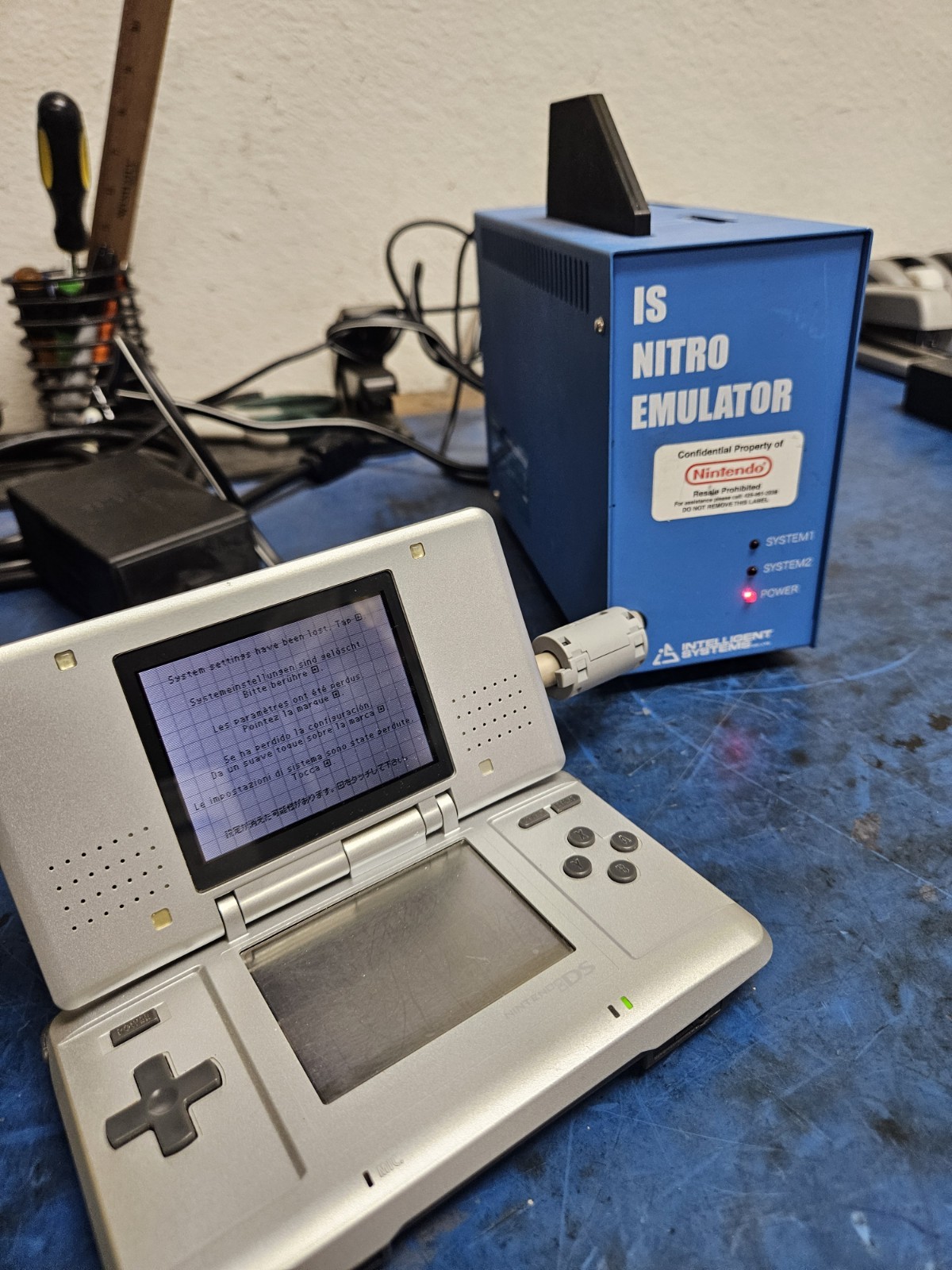 Nintendo IS Nitro Emulator Wireless DS System Lost As Pictured