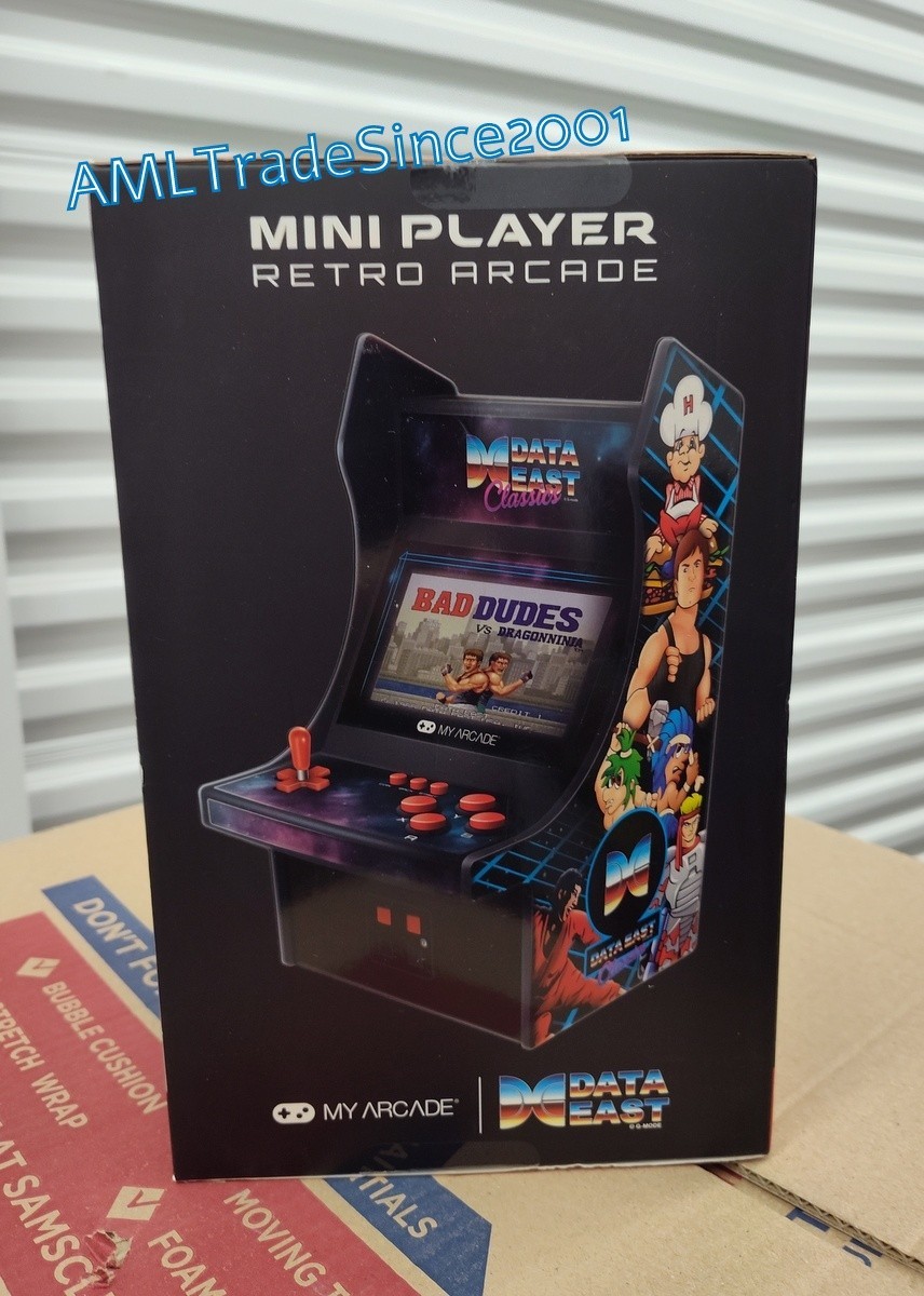 NEW My Arcade DGUNL-3200 10 inch Mini Retro Arcade Machine Data East 34 Games