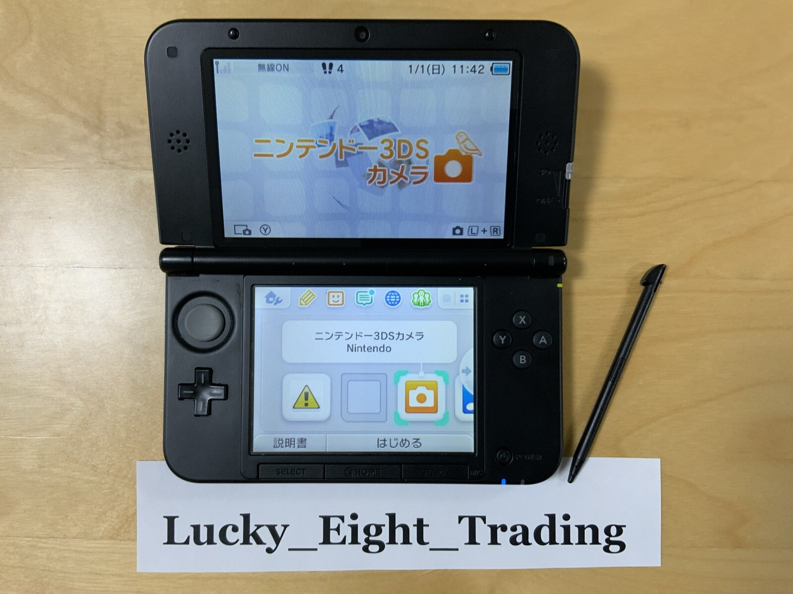 Nintendo 3DS XL LL Blue Black Console Stylus Japanese ver [H]