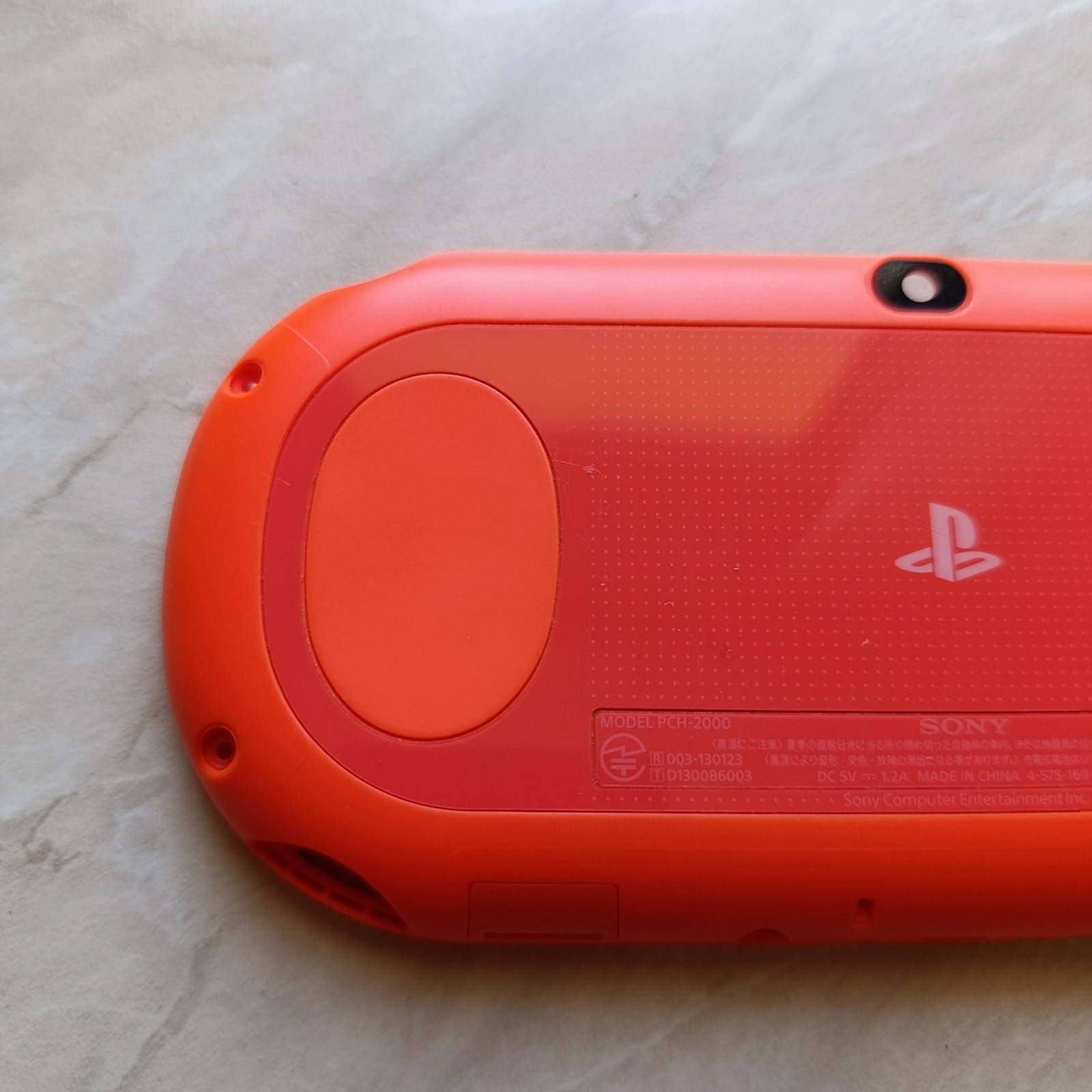 PS Vita Neon Orange PCH 2000 BackCase Only Used Good