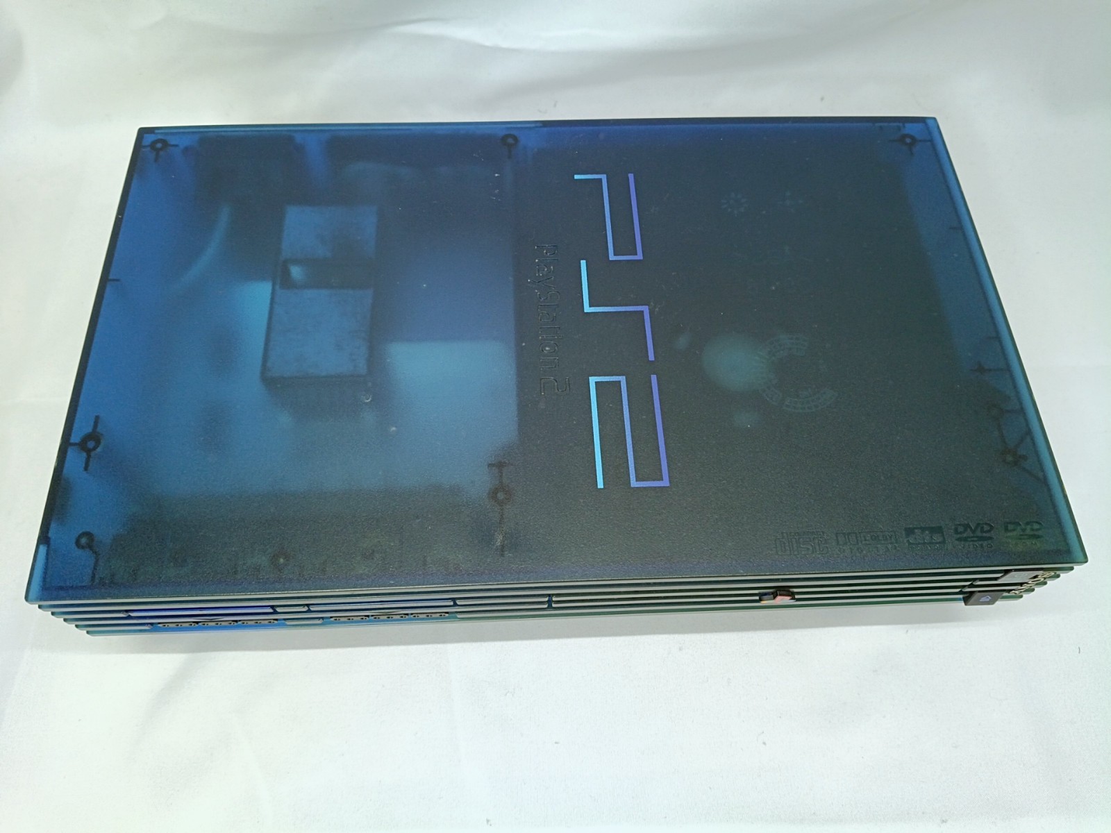 PS2 Ocean Blue Console Controller set Playstation2 NTSC-J Japan Tested