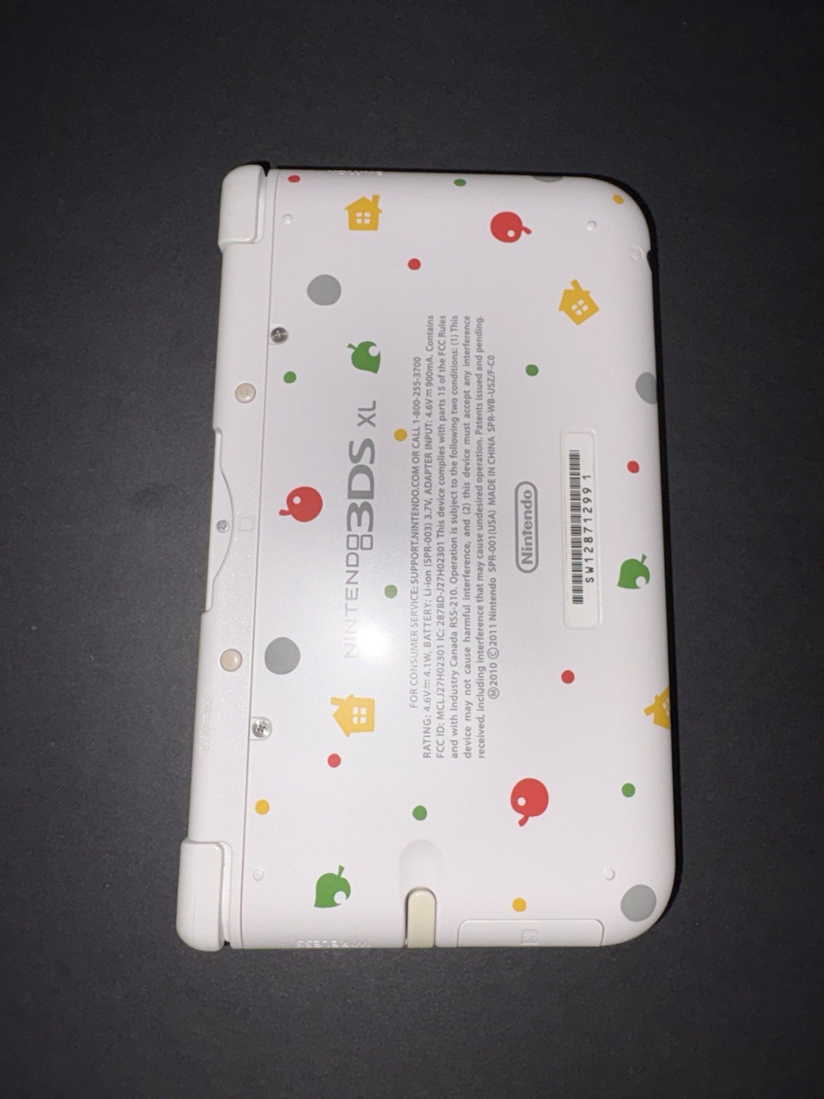 READ US Nintendo 3DS XL Animal Crossing Handheld – Charger & Stylus WORKING