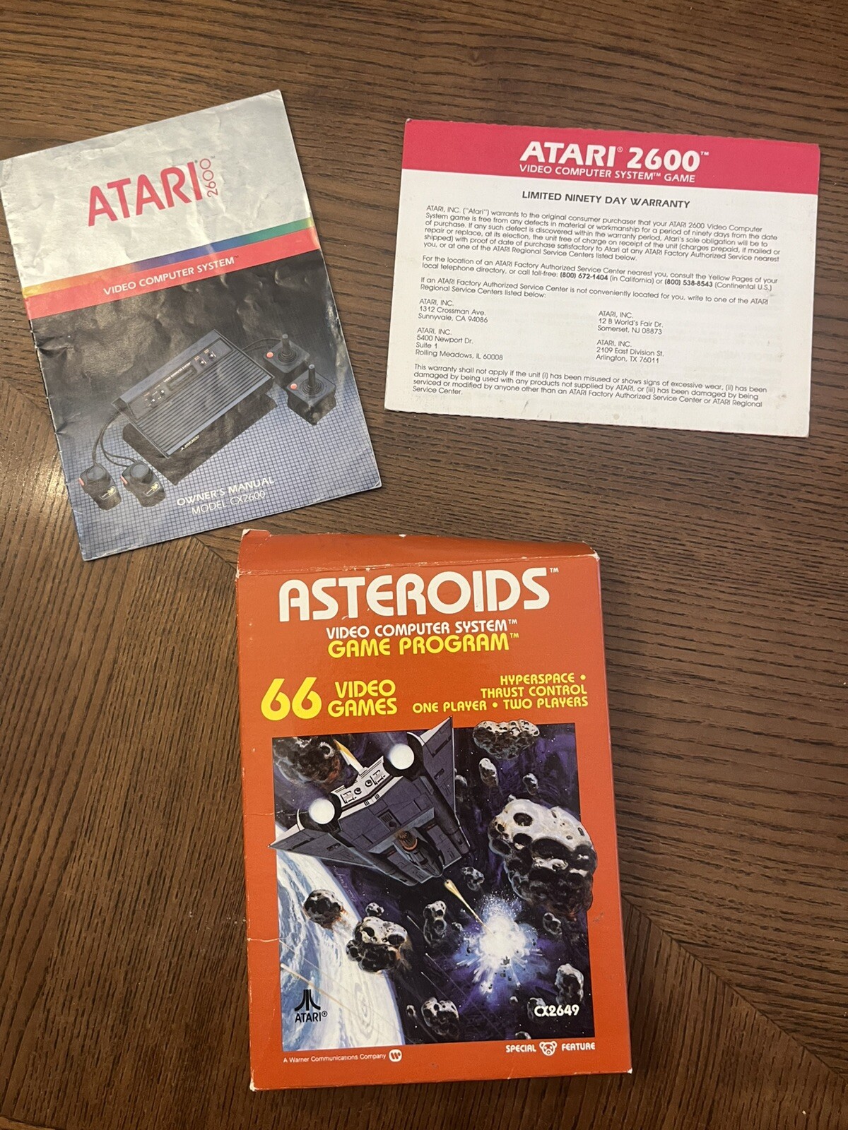 atari 2600 VADER console IN BOX! W Asteroids!