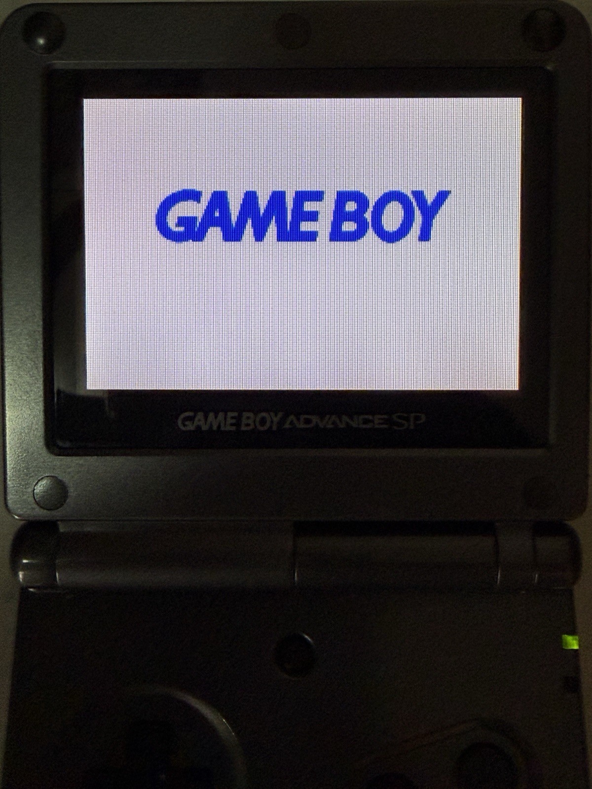 Nintendo Game Boy Advance SP Graphite Black System AGS-101 Brighter Screen Nice!
