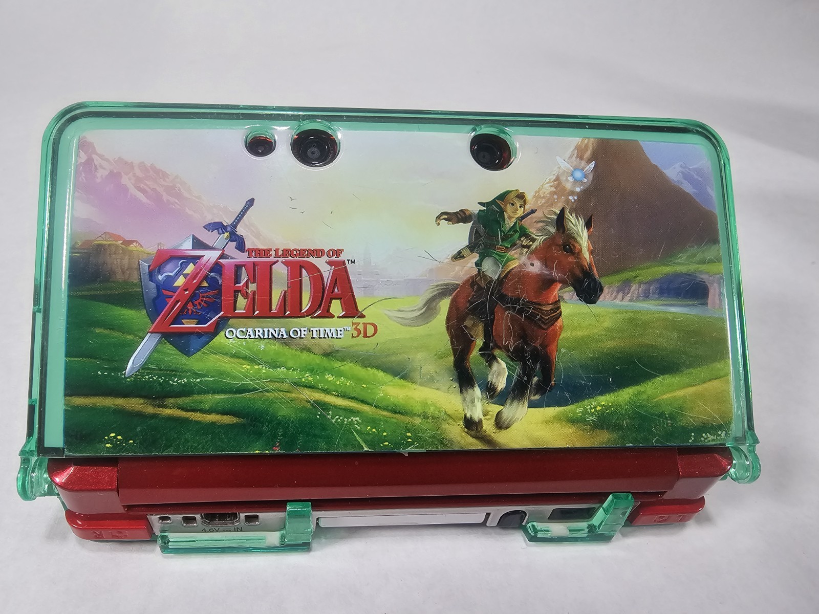 Nintendo 3DS Original CTR-001 Red Working Condition/Tested With Charger & Zelda