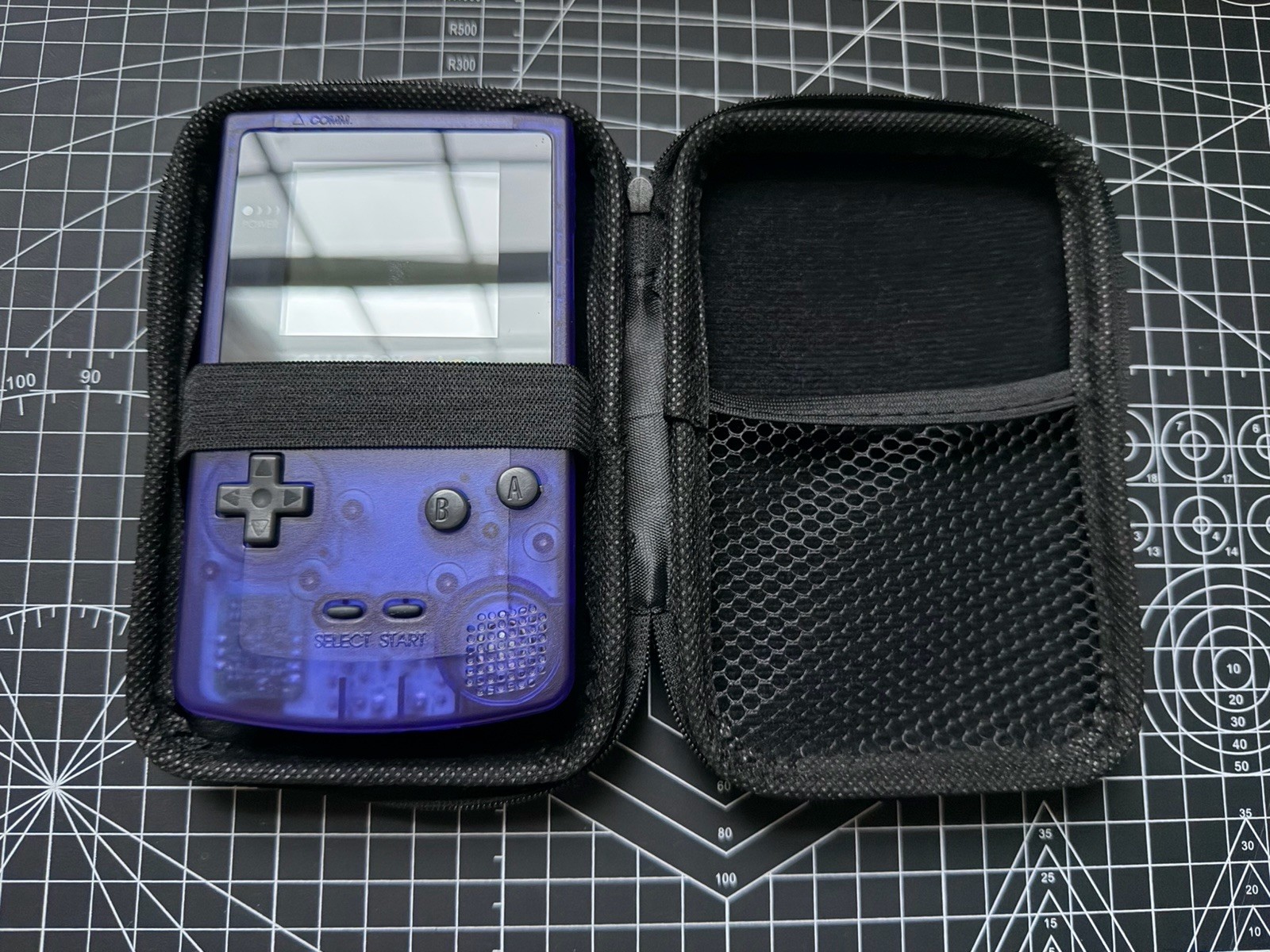GameBoy Color GBC W/ Highlight 2.45 TN IPS & Glass Lens – Midnight Blue