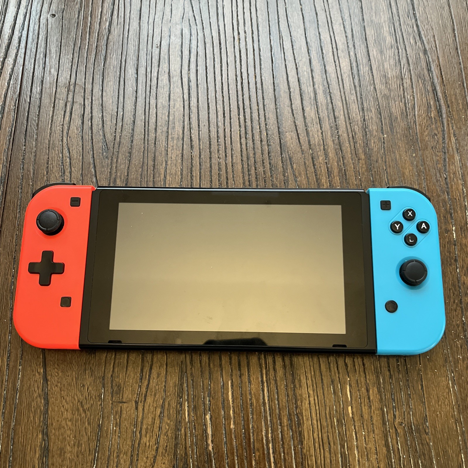 Nintendo Switch HAC-001 Console Neon Red Blue Joy-Cons Tested No Dock/Charger