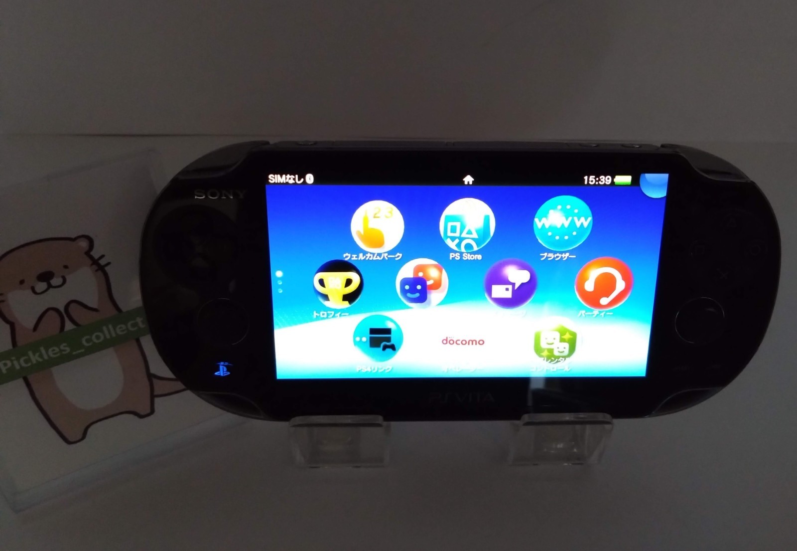 PS Vita Crystal Black PCH 1100 Console w/8GB Wi-Fi PSV Tested Sony 0316E
