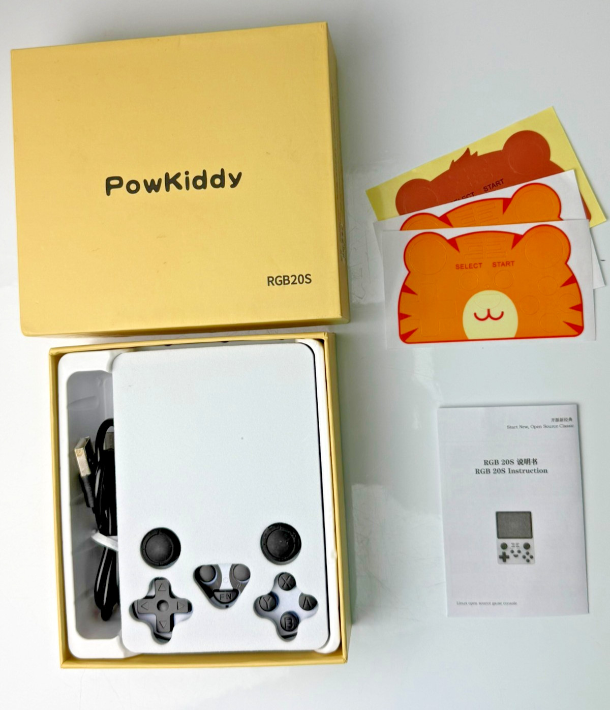 Powkiddy RGB20S 256GB + 16GB Handheld Retro Game Console, Blue