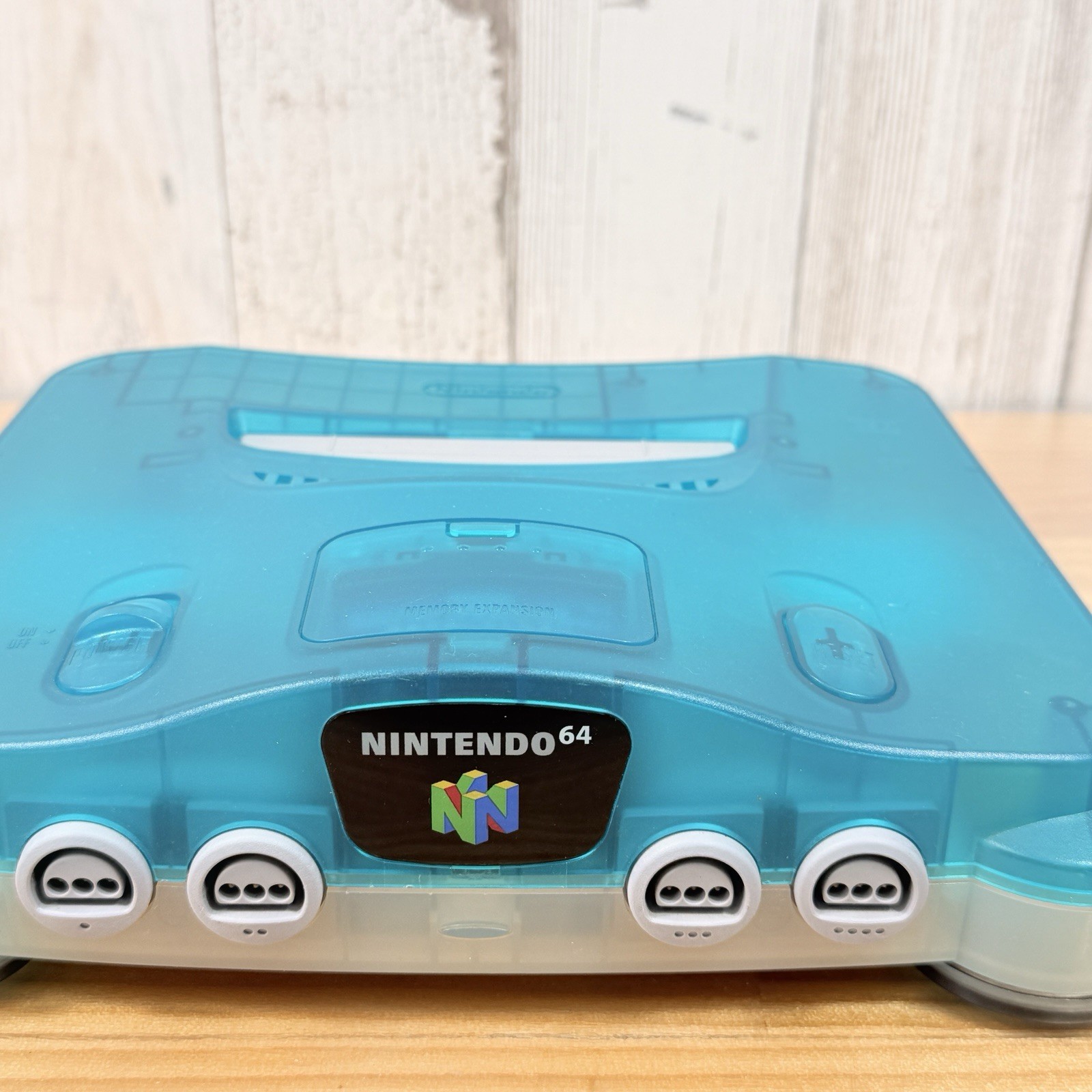 Nintendo 64 Clear Blue Console Controller AC Adapter Set Tested Used Japan
