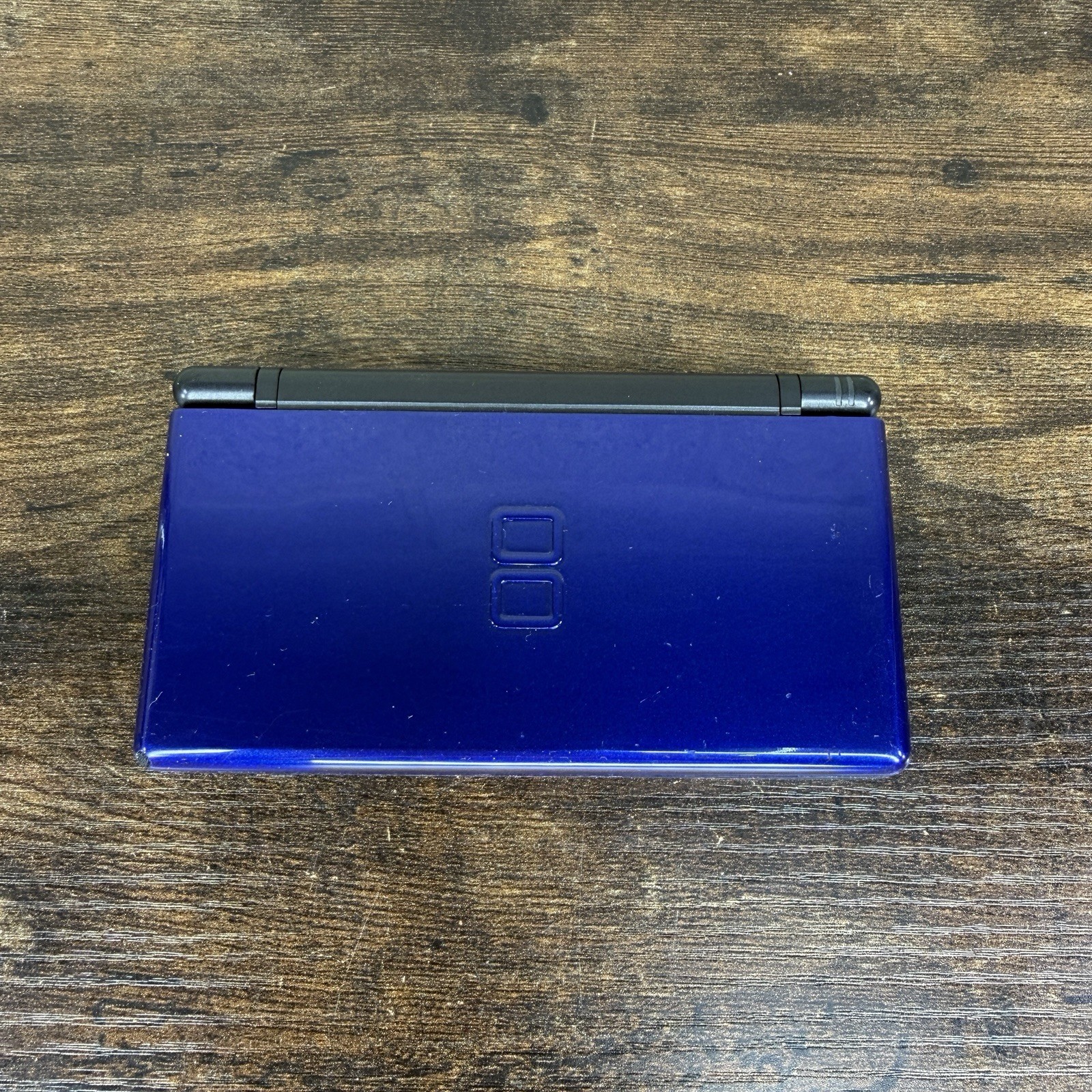Nintendo DS Lite Handheld – Cobalt/Black w/ Charger + Stylus – Tested & Working
