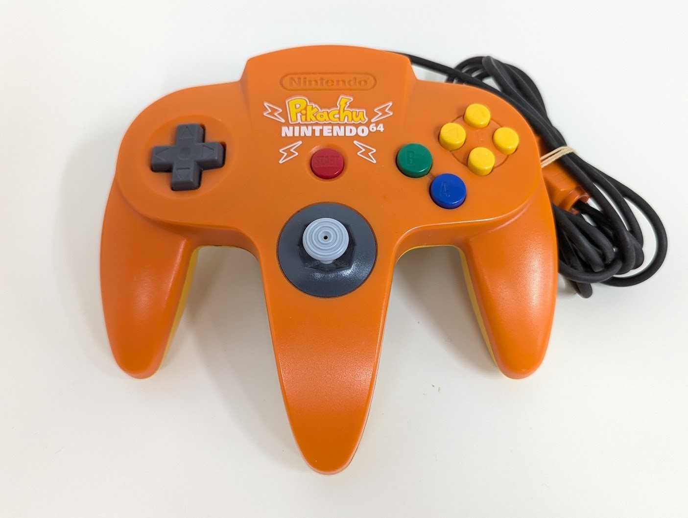 Z597 Nintendo 64 Pokemon Pikachu console controller Blue x Yellow Limited N64