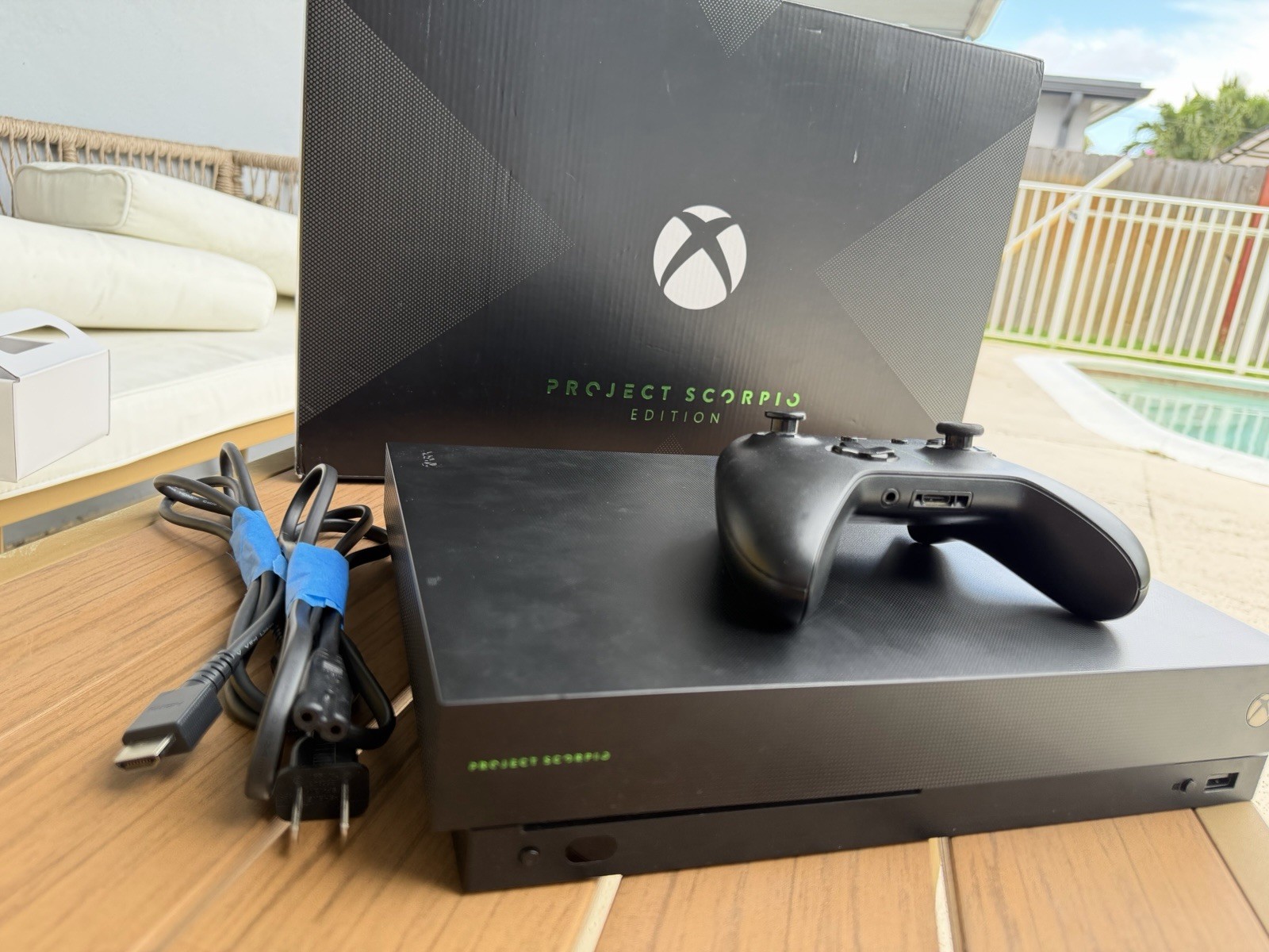 Microsoft Xbox One X Project Scorpio Edition 1TB 4K Console w/ Controller-used