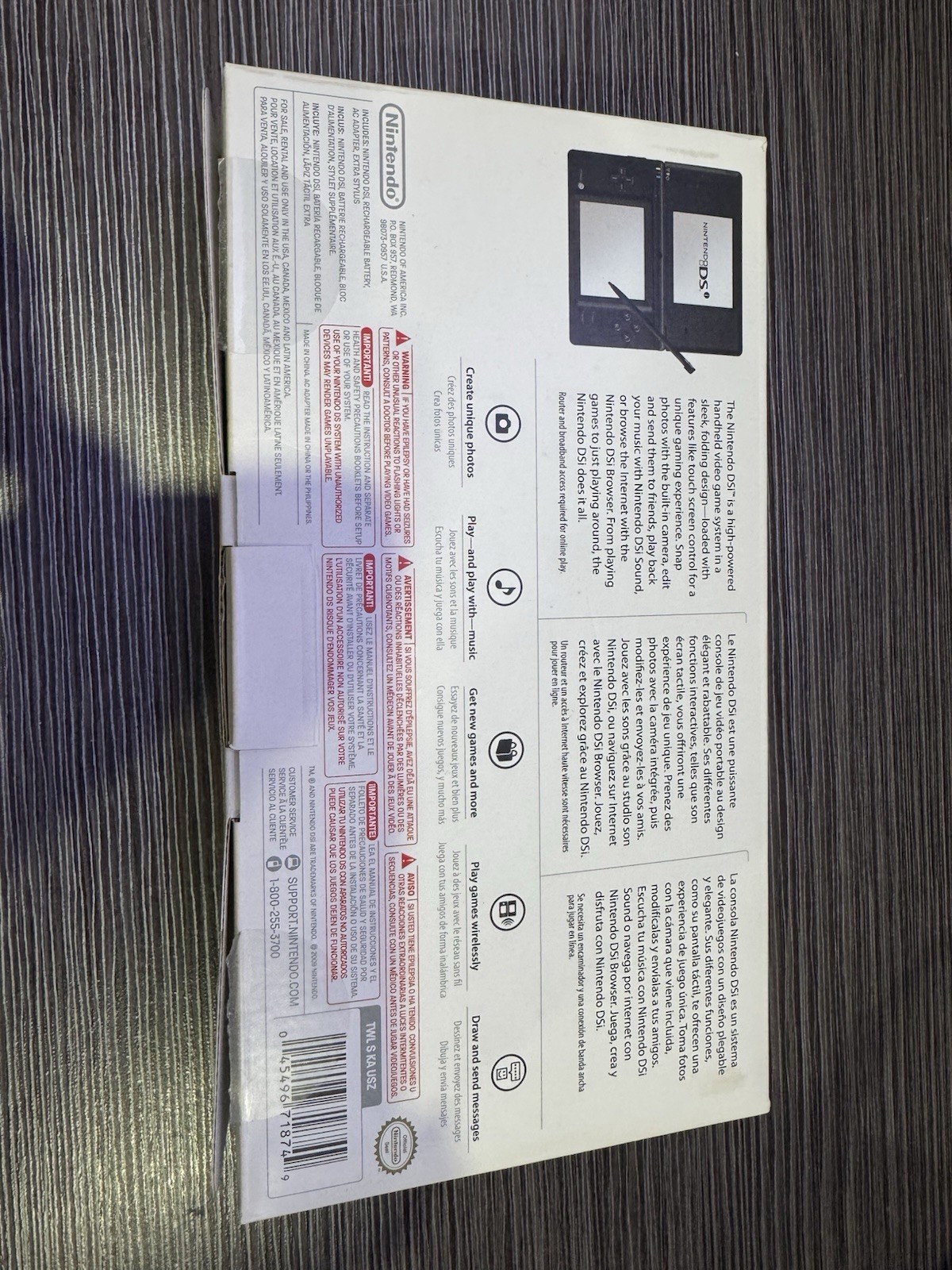 Nintendo DSi Launch Edition Black Handheld System – Very Good
