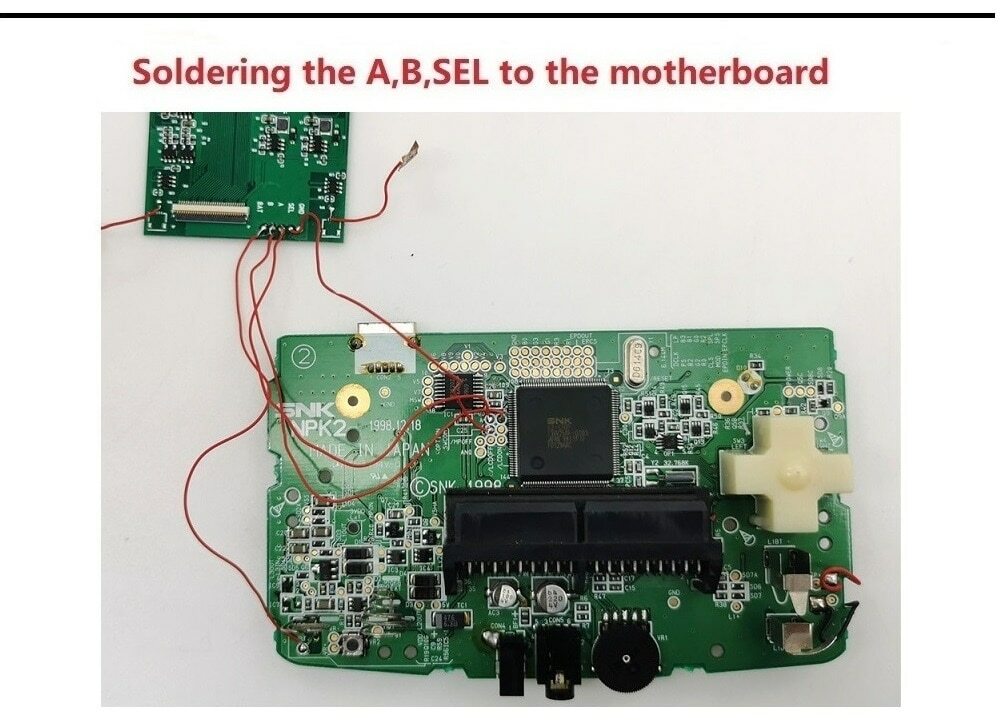 Neo Geo Pocket Color OSD Q5 IPS Backlight Mod kit