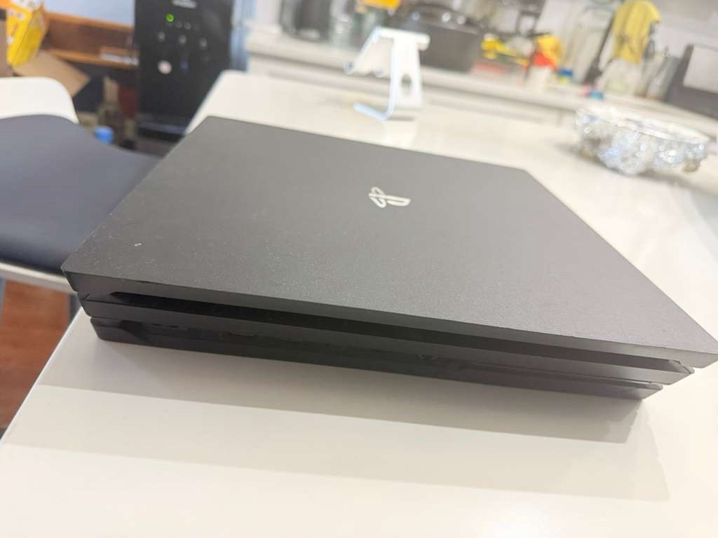 Sony PlayStation 4 Pro Black Console Two Controllers Wi-Fi Internet Browsing