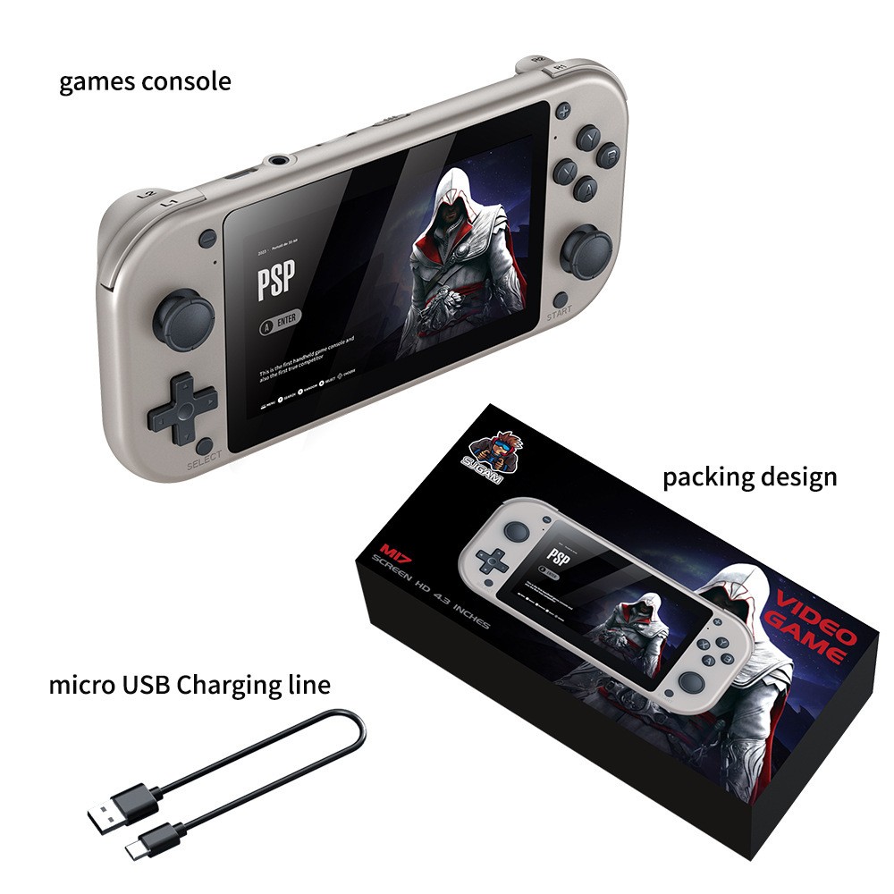 2025 New Upgraded M17 Ultra Retro Handheld Game Console, 128GB Mini Video Game