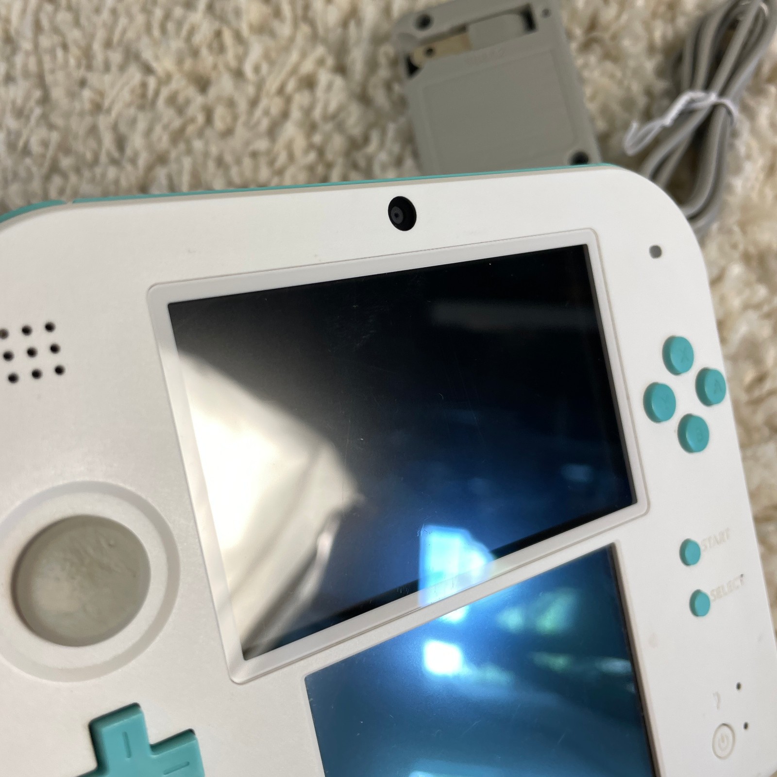 Nintendo 2DS Sea Green Handheld System Console Model FTR-001 Tested