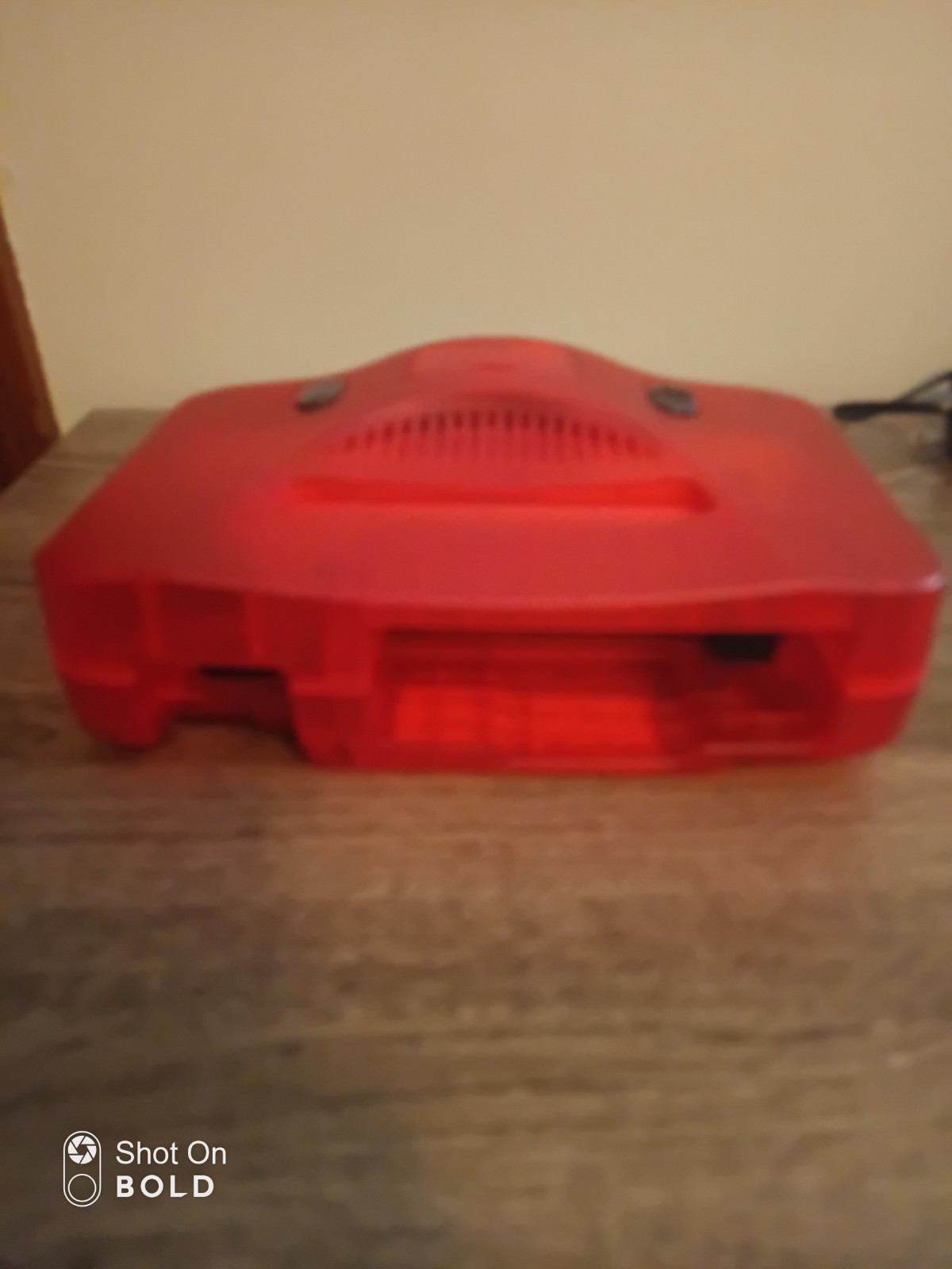 Nintendo 64 N64 Console Red Reshell Tested Working With Expansion Pack