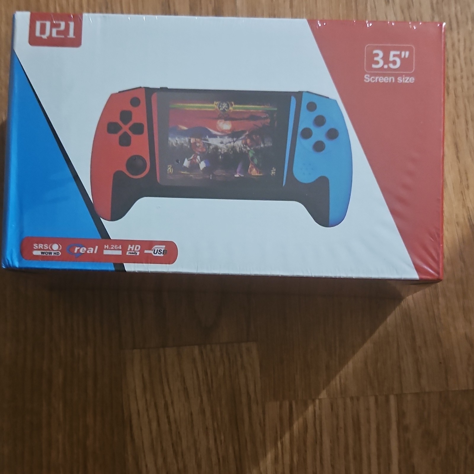 Q21 Handheld Game Console 8-Bit, 3.5″ HD Screen, 1200mAh, Red/Blue/Black