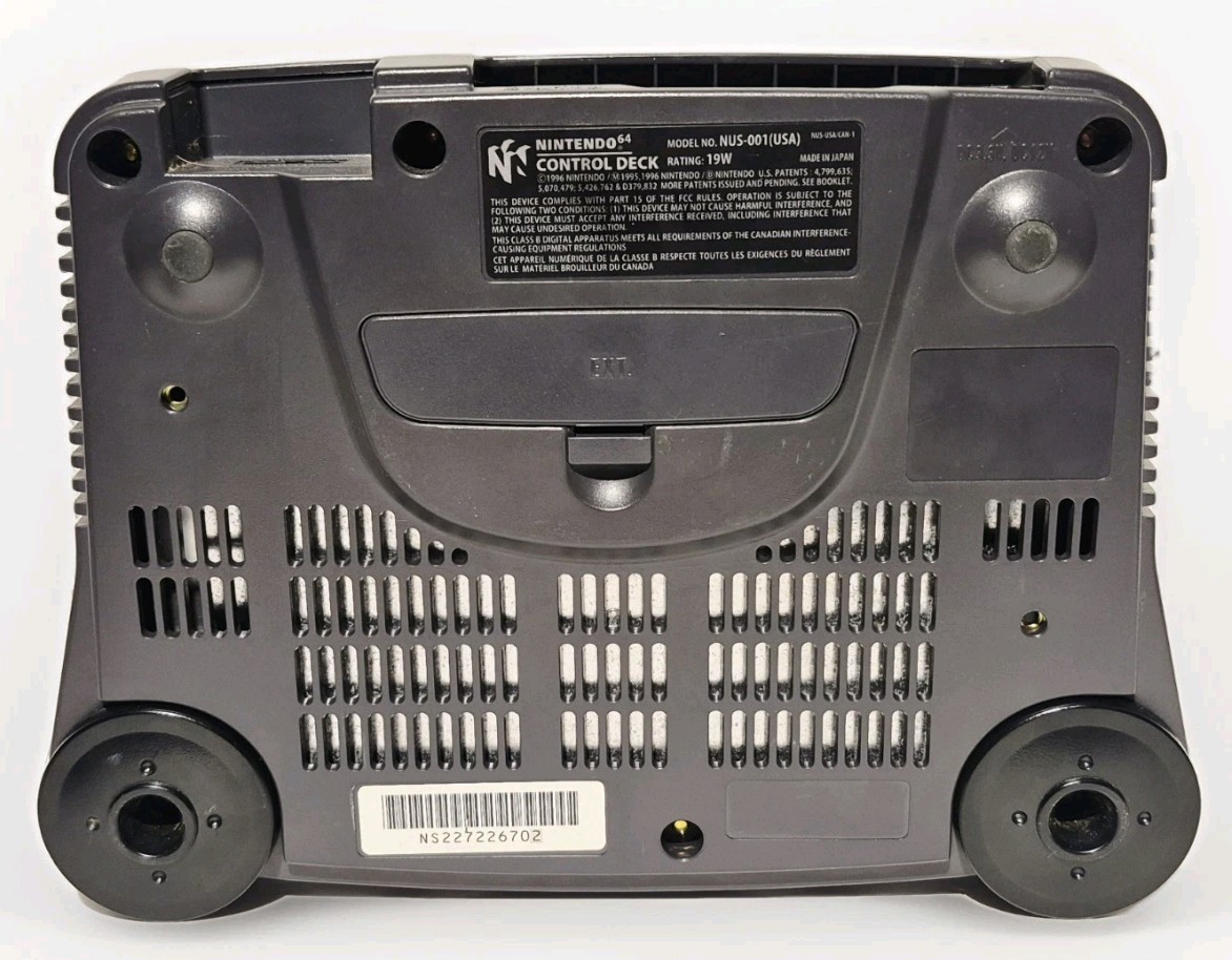 NINTENDO 64 N64 GRAY CONSOLE NUS-001 CONSOLE ONLY ~ NO JUMP PAK~ TESTED WORKING