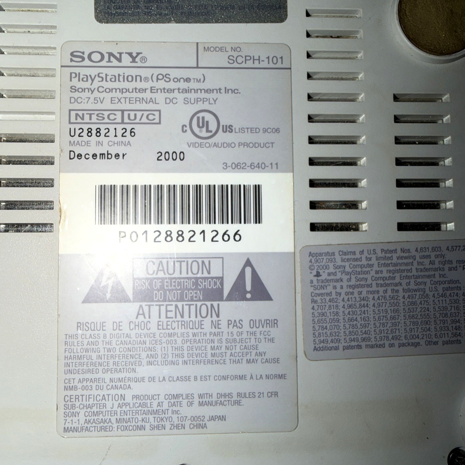 Sony PlayStation 1 PSOne PS1 Console SCPH-101 + OEM Controller + Cables + Memory
