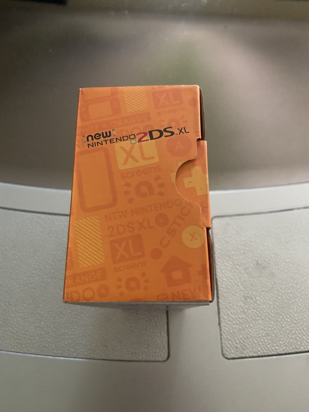 Nintendo 2DS XL Console – White/Orange Box Only