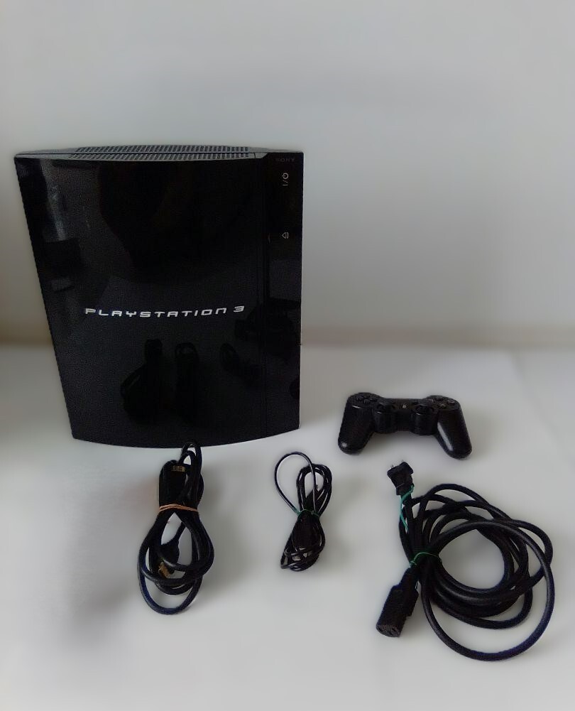 Tested Sony PlayStation 3 PS3 CECHB00 20GB Black Console Japan Verified Working