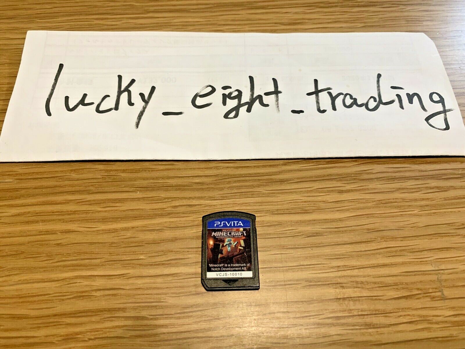 PS Vita Minecraft VCJS 10010 Cartridge only PSV Game software [A]