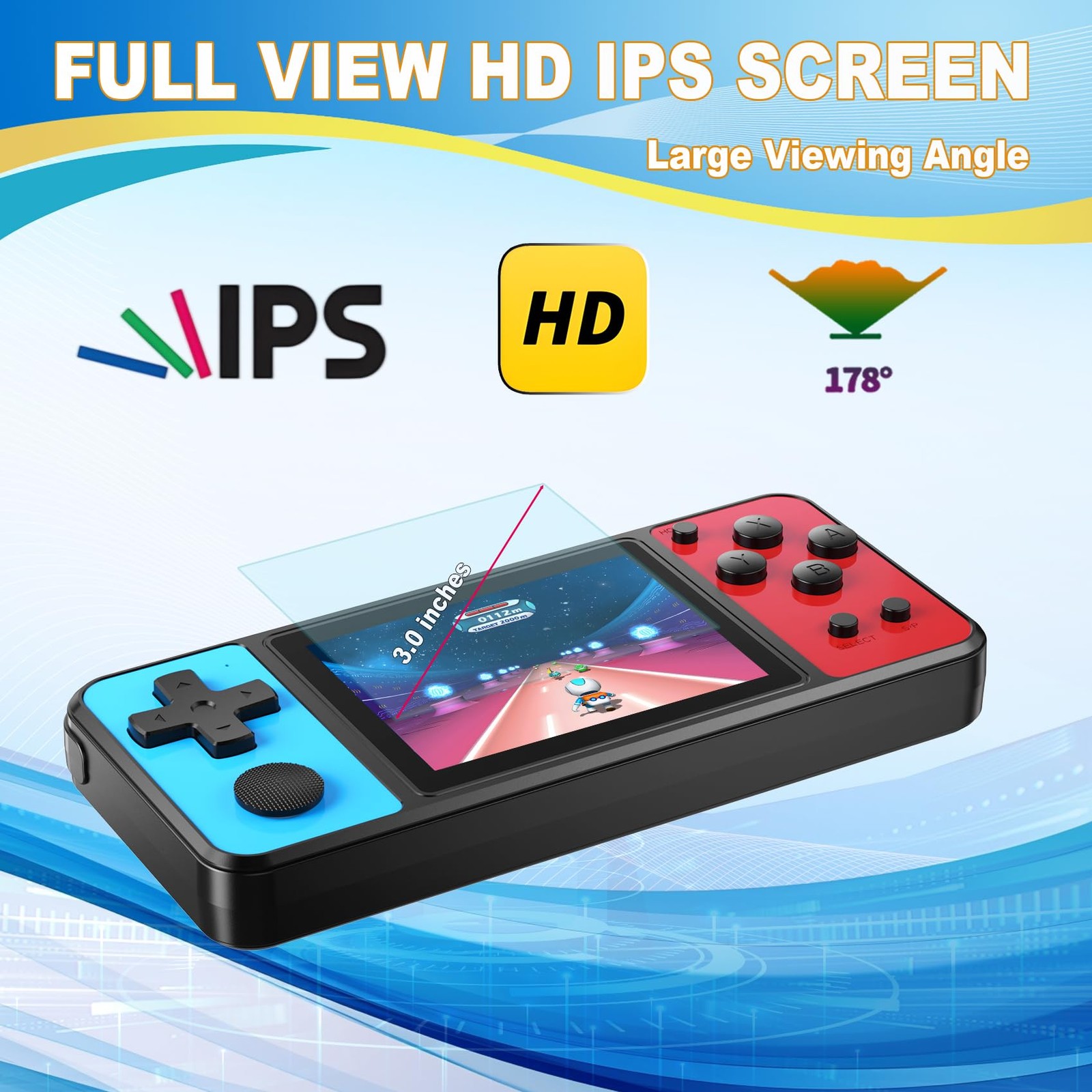 KAVOYI 32 Bit Handheld Games for Kids Built in 139 Retro Video Games 3.0 IPS
