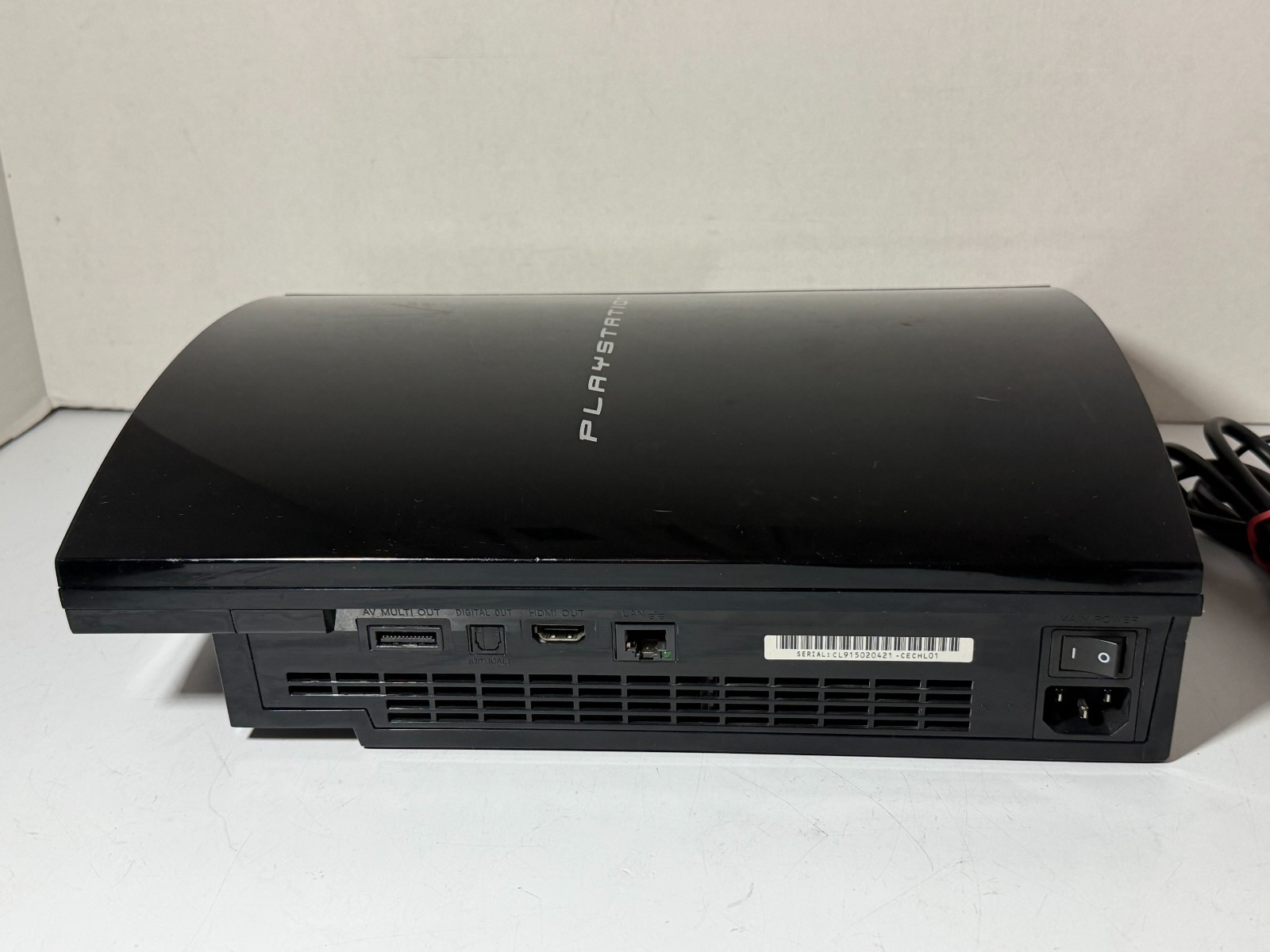 Sony PlayStation 3 Fat PS3 80GB Console CECHL01 w/Controller & Cords-TESTED!!!1