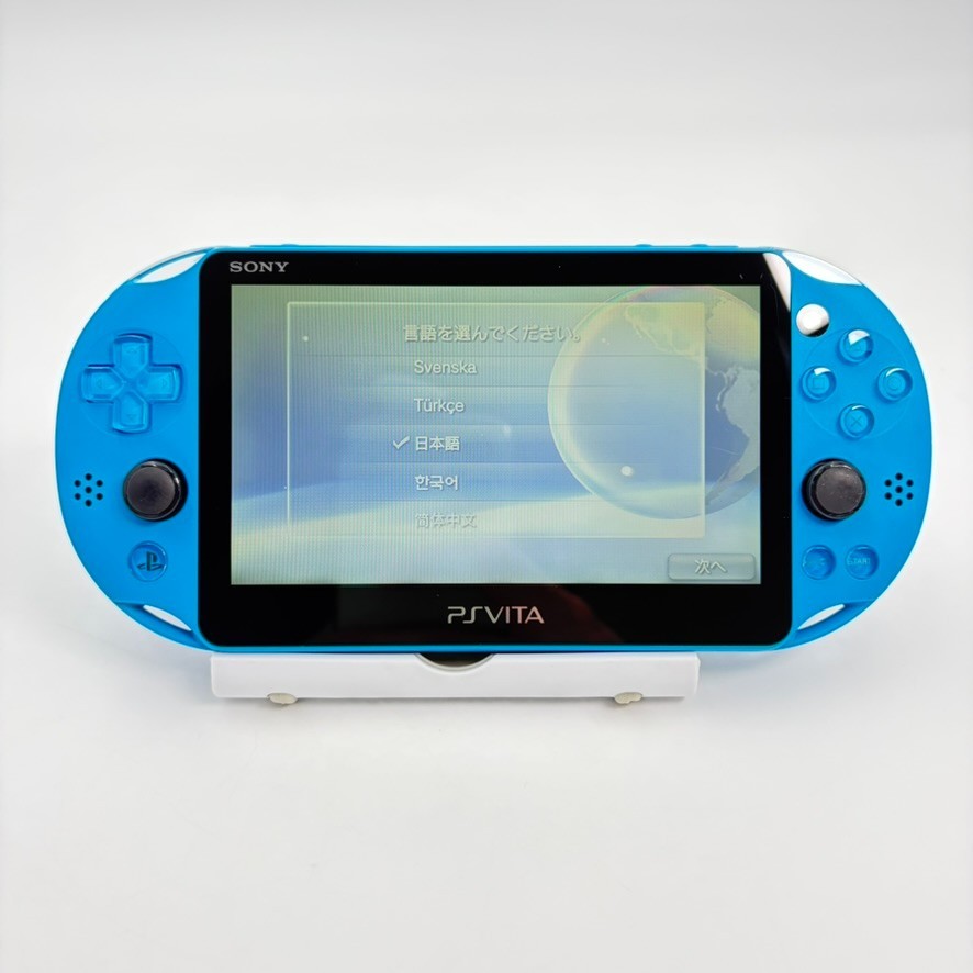 SONY PS Vita PCH-2000 Console Aqua Blue Region Free ref013 [FAST SHIPPING]