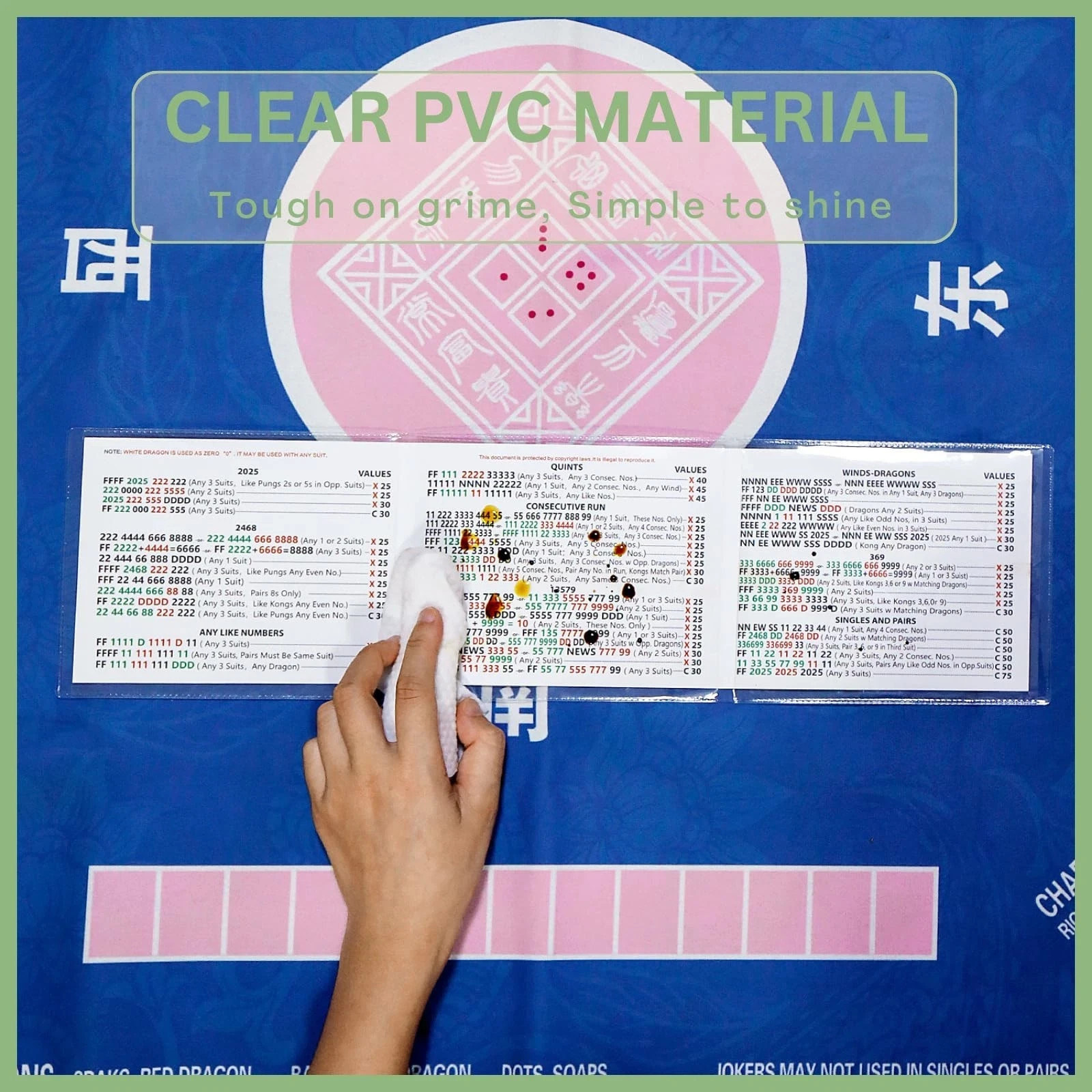 2026 Mahjong Card Sleeve, 4PCS Mahjong Card Protector Cover Clear Plastic Sle…