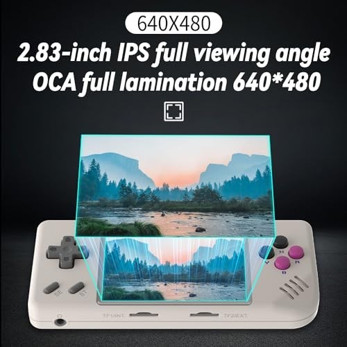 Retro Handheld Game Console, 2.83″ IPS Screen, 5516 Games, 32GB TF Card, TV Outp