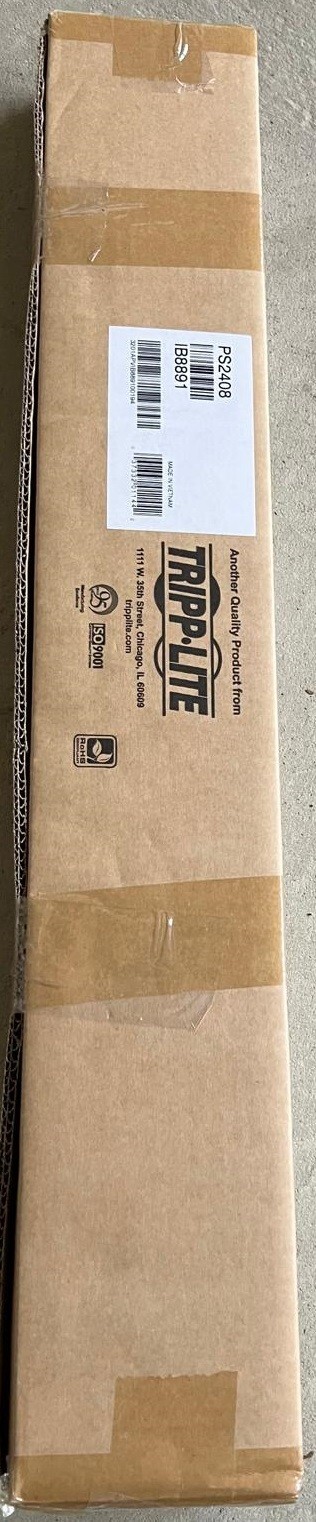 TRIPP LITE PS2408 8-Outlet Vertical Power Strip 120V, 15A -Brand New