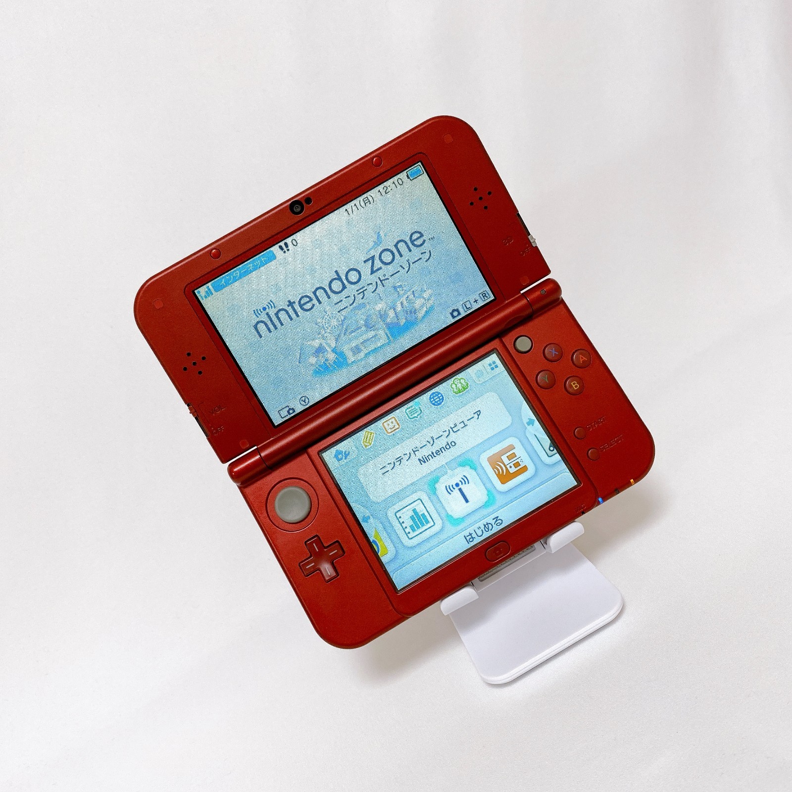 New Nintendo 3DS LL XL Metallic Red Console Stylus Japan Tested Working Rank S